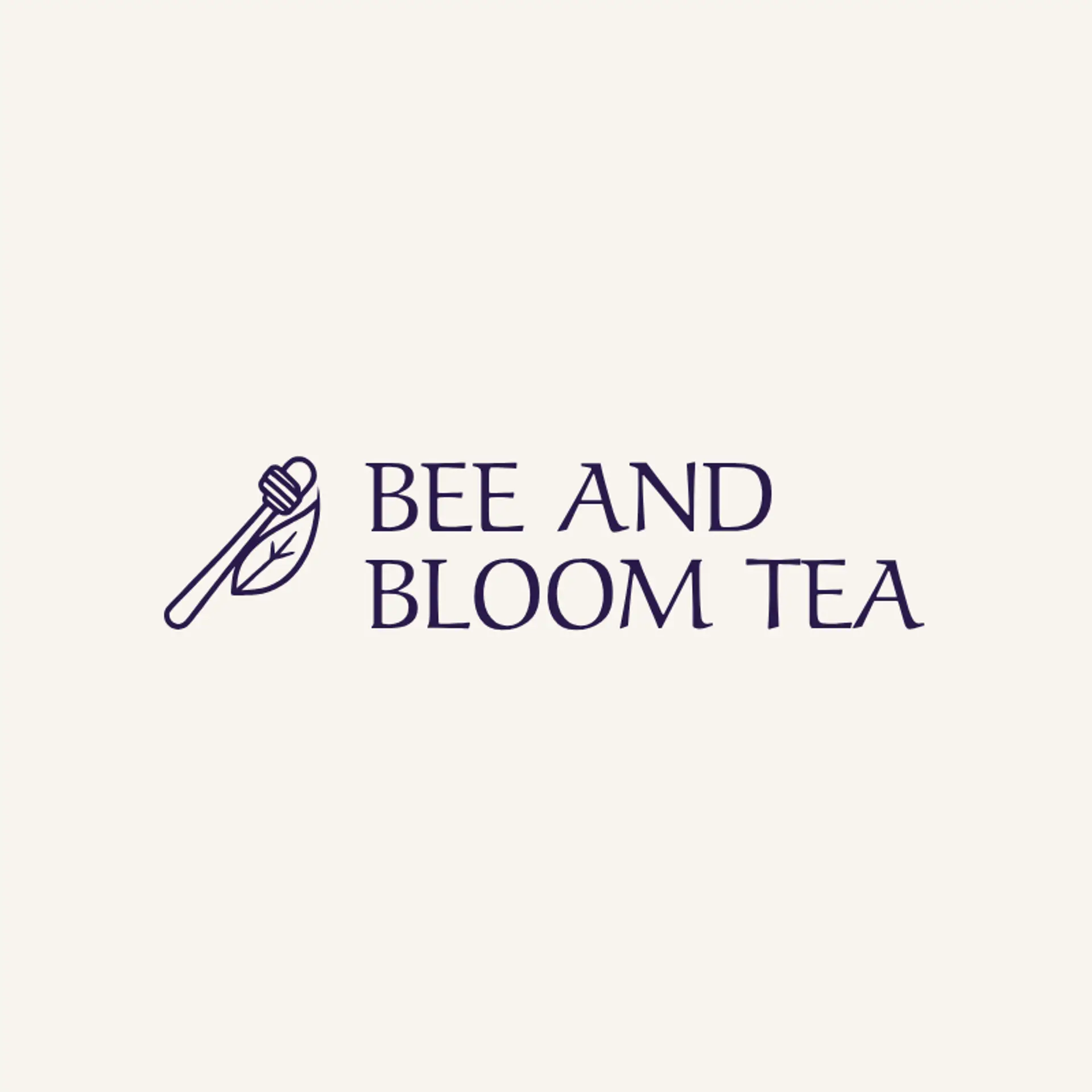 Bee And Bloom Tea logo for tea shop