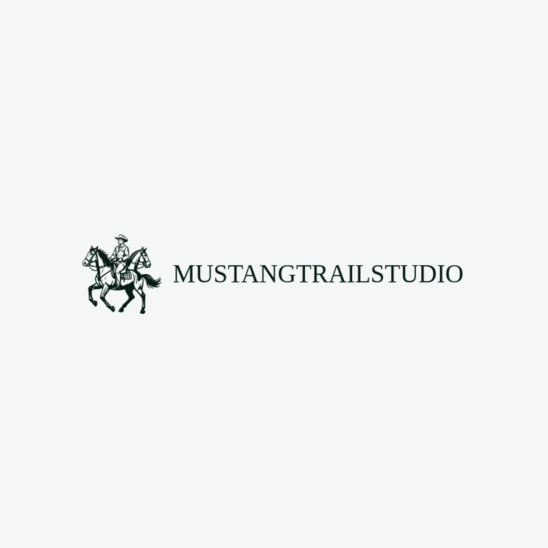 Mustang Trail Studio logo for cowgirl