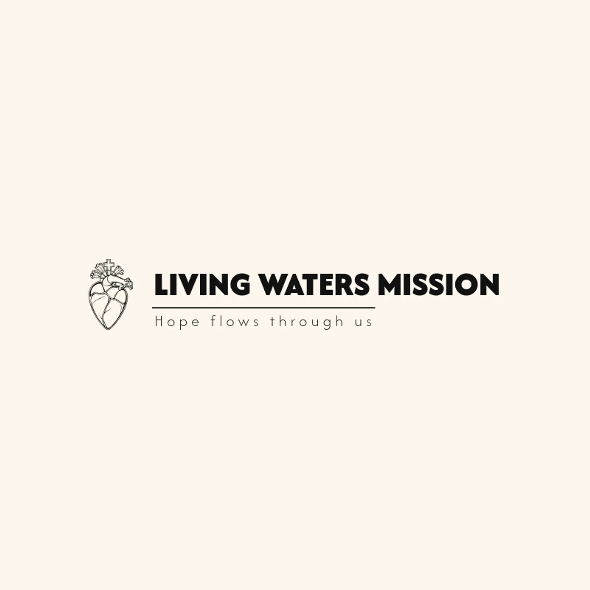 Living Waters Mission logo for catholic
