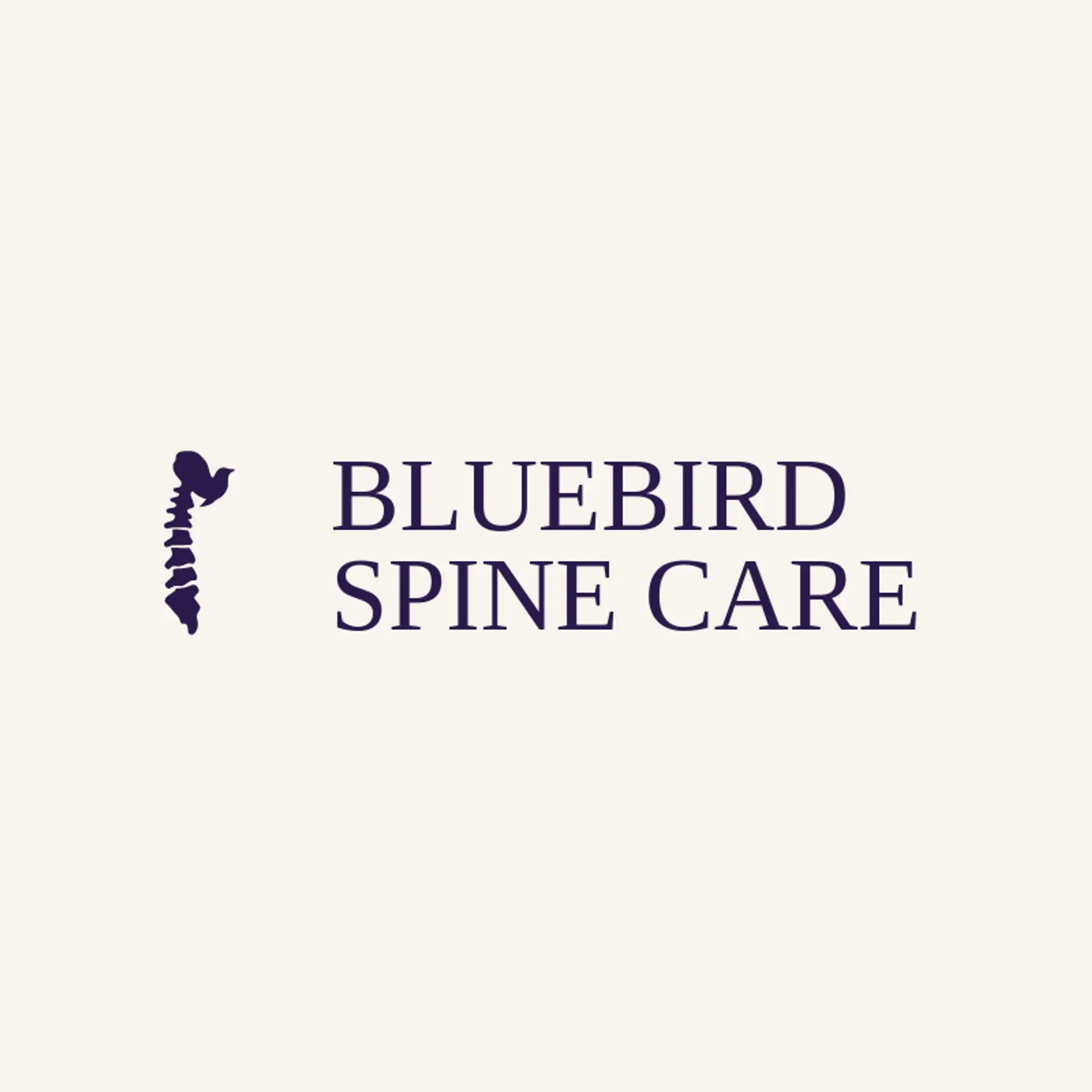 Bluebird Spine Care logo for spine
