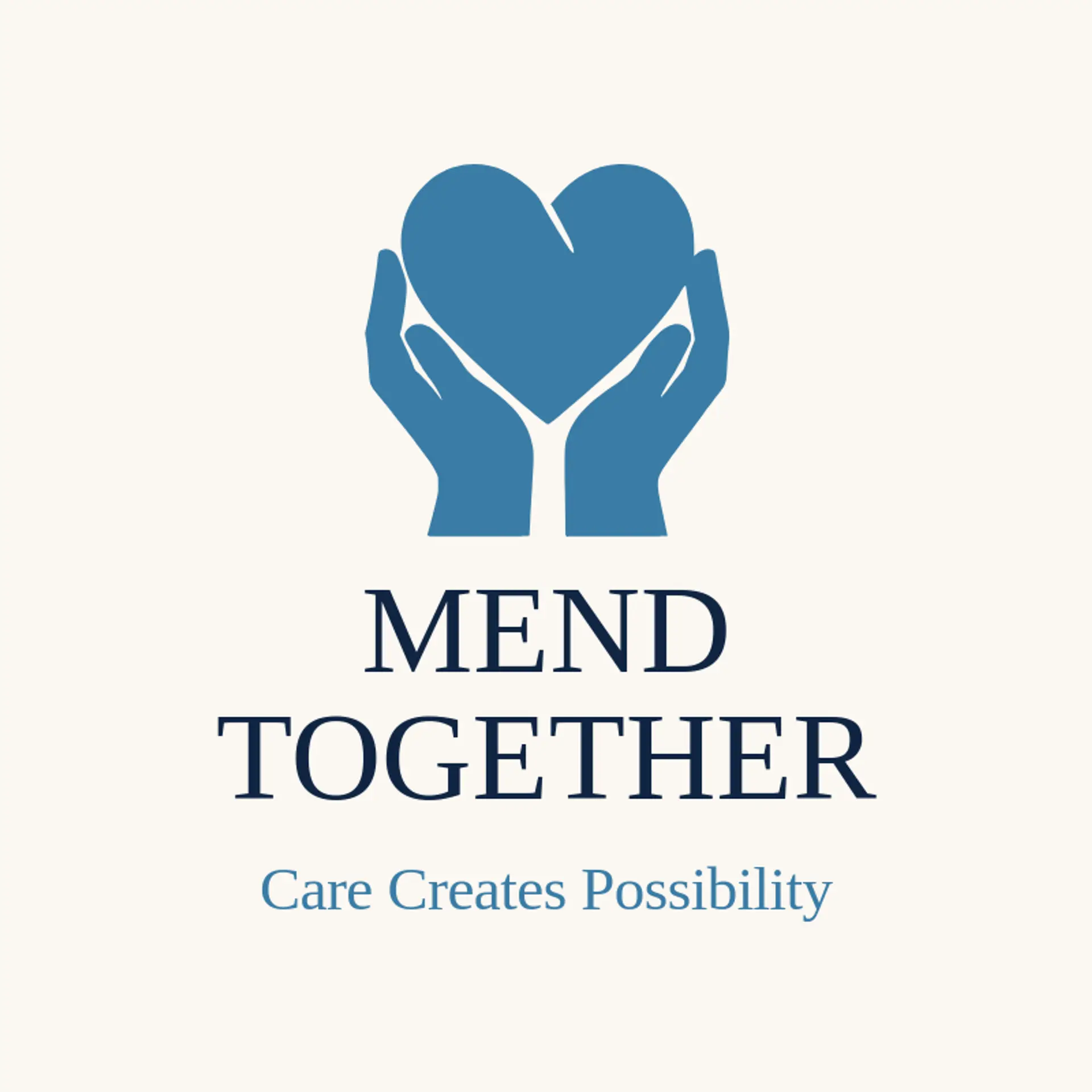 Mend Together logo for social work