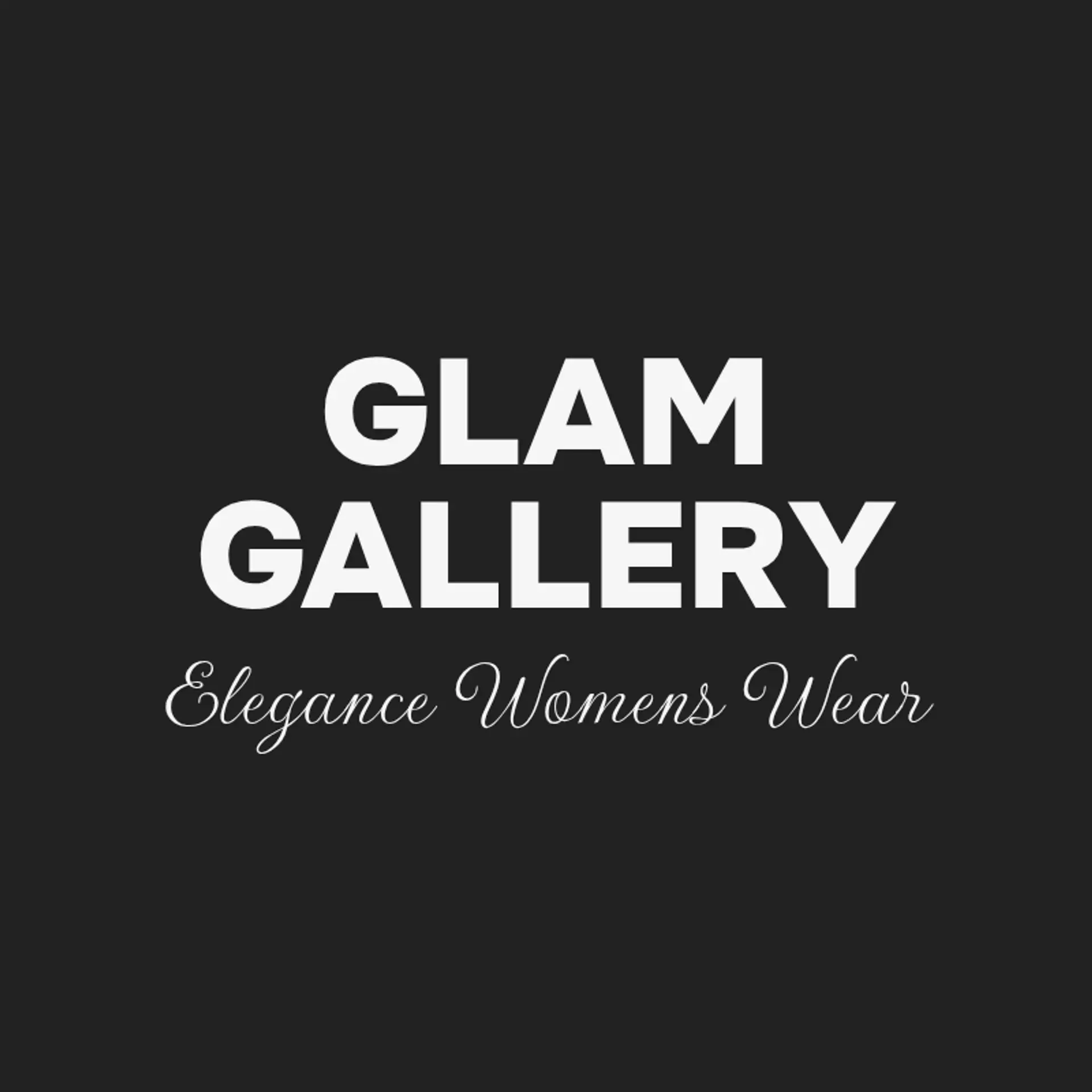 Glam Gallery logo for fashion store