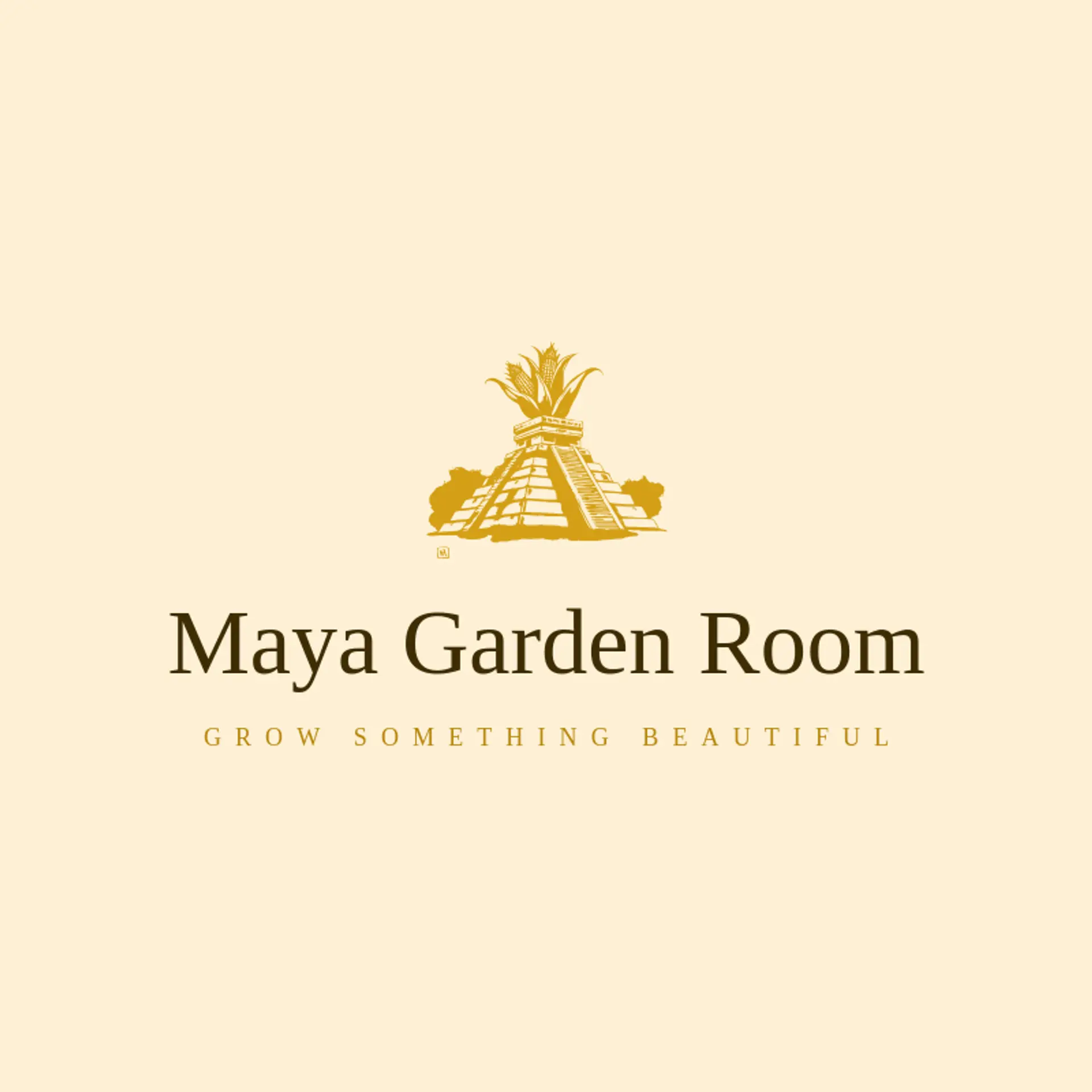 Maya Garden Room logo for maya