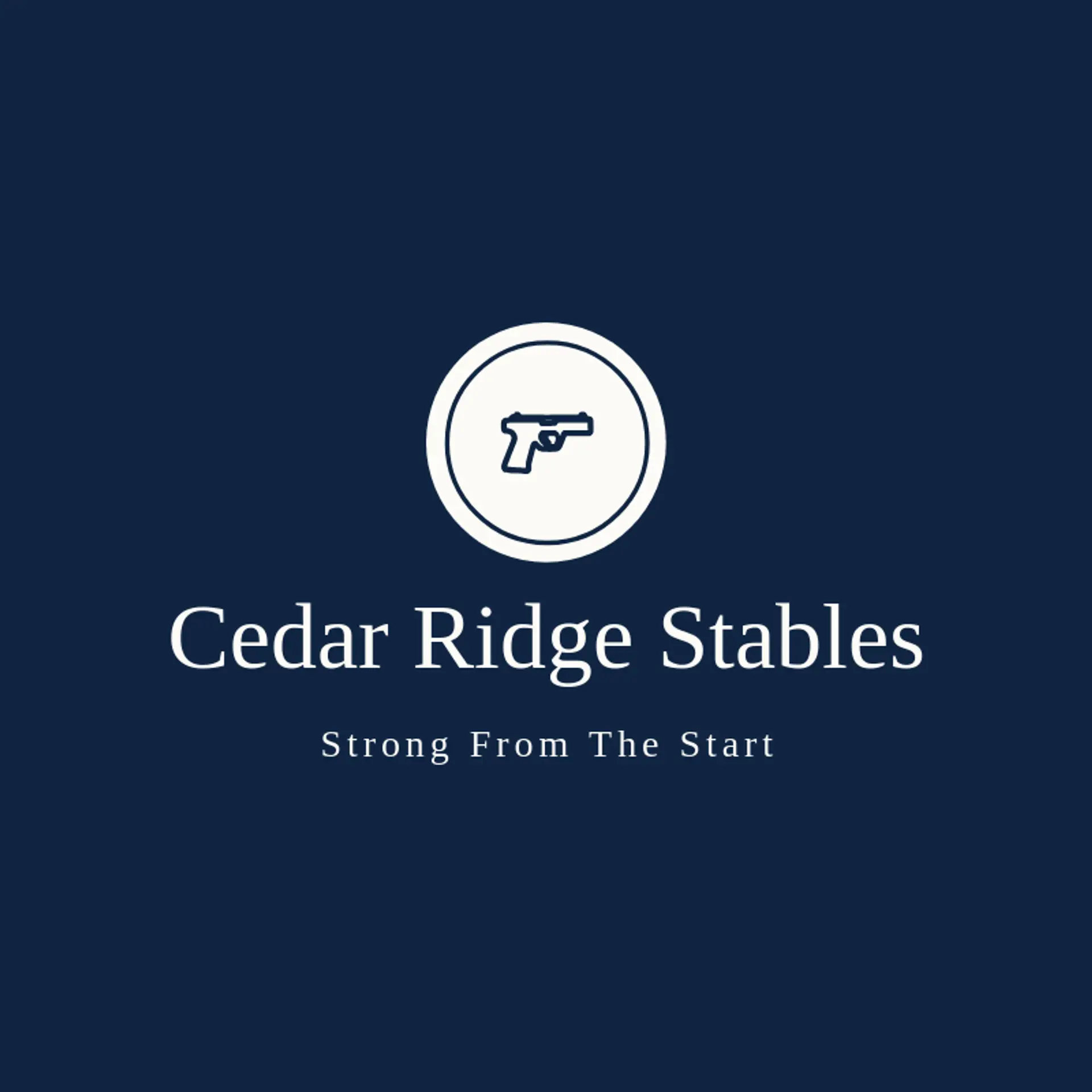 Cedar Ridge Stables logo for colt