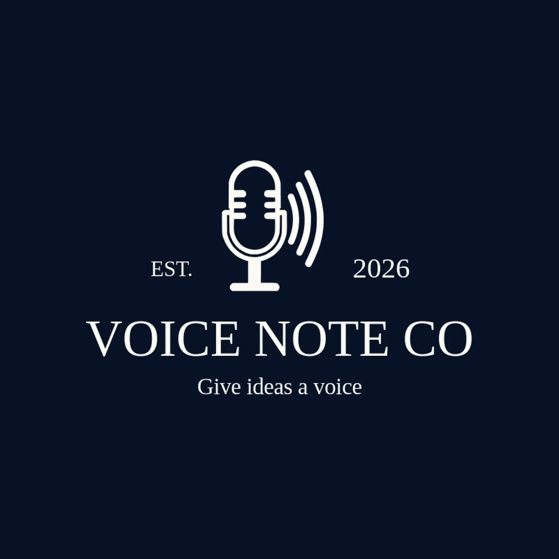 Voice Note Co logo for call