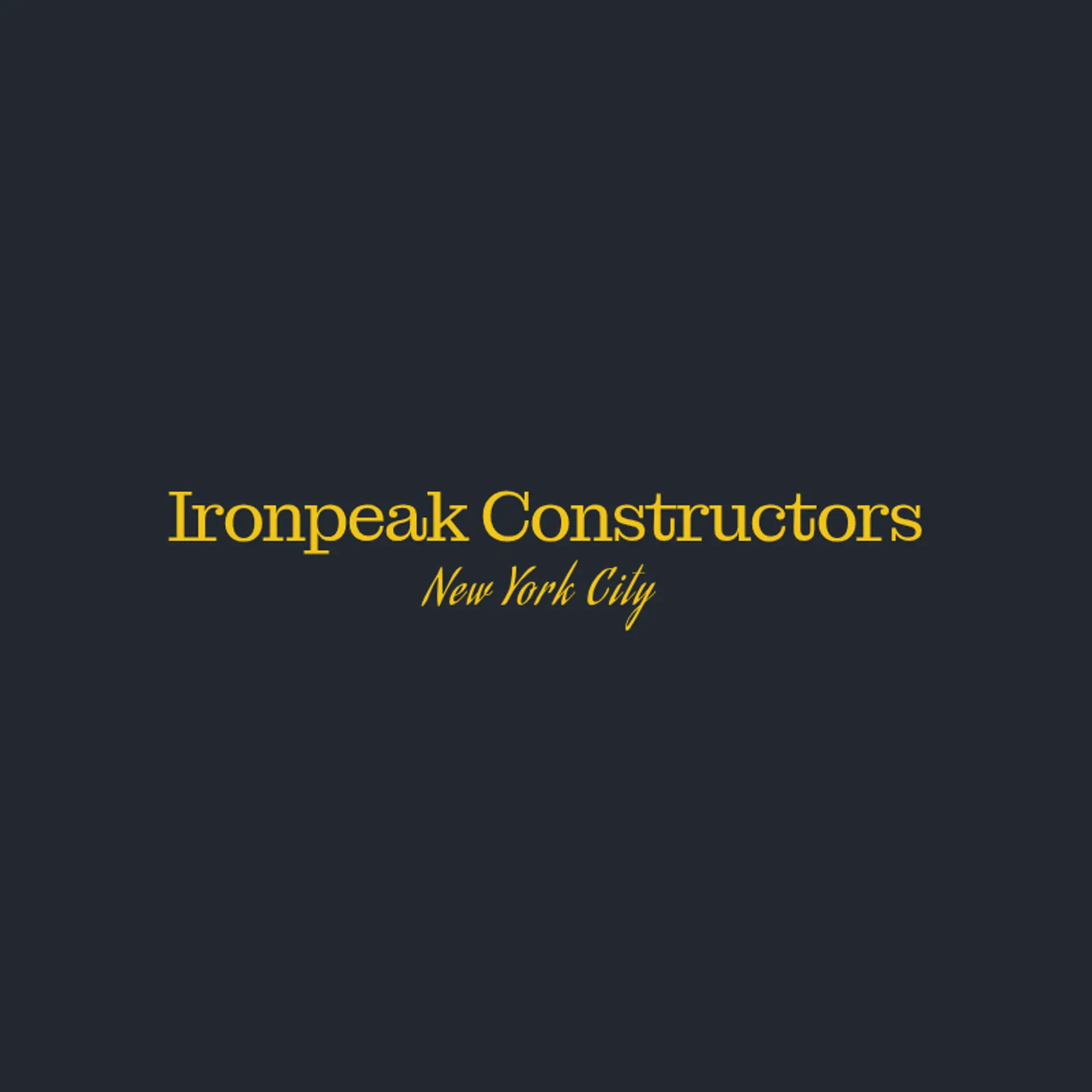 IronPeak Constructors logo for general construction