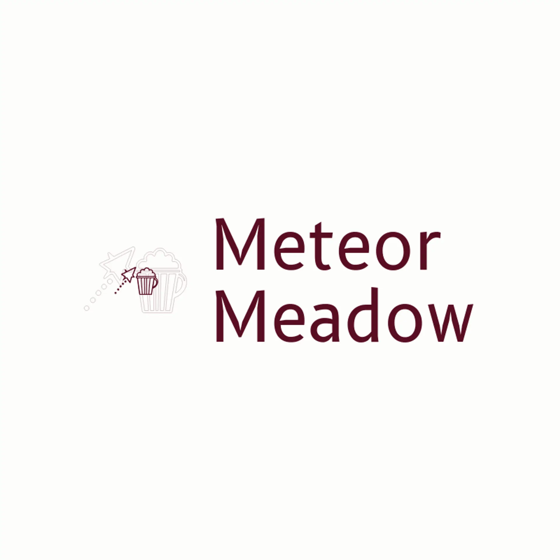 Meteor Meadow logo for amusement park