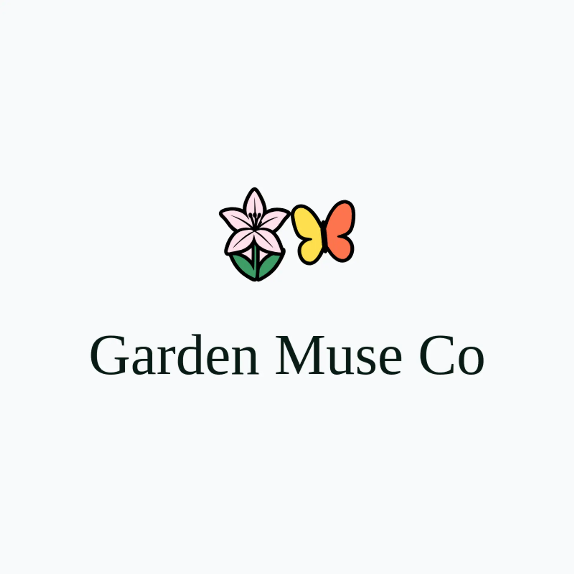 Garden Muse Co logo for lily
