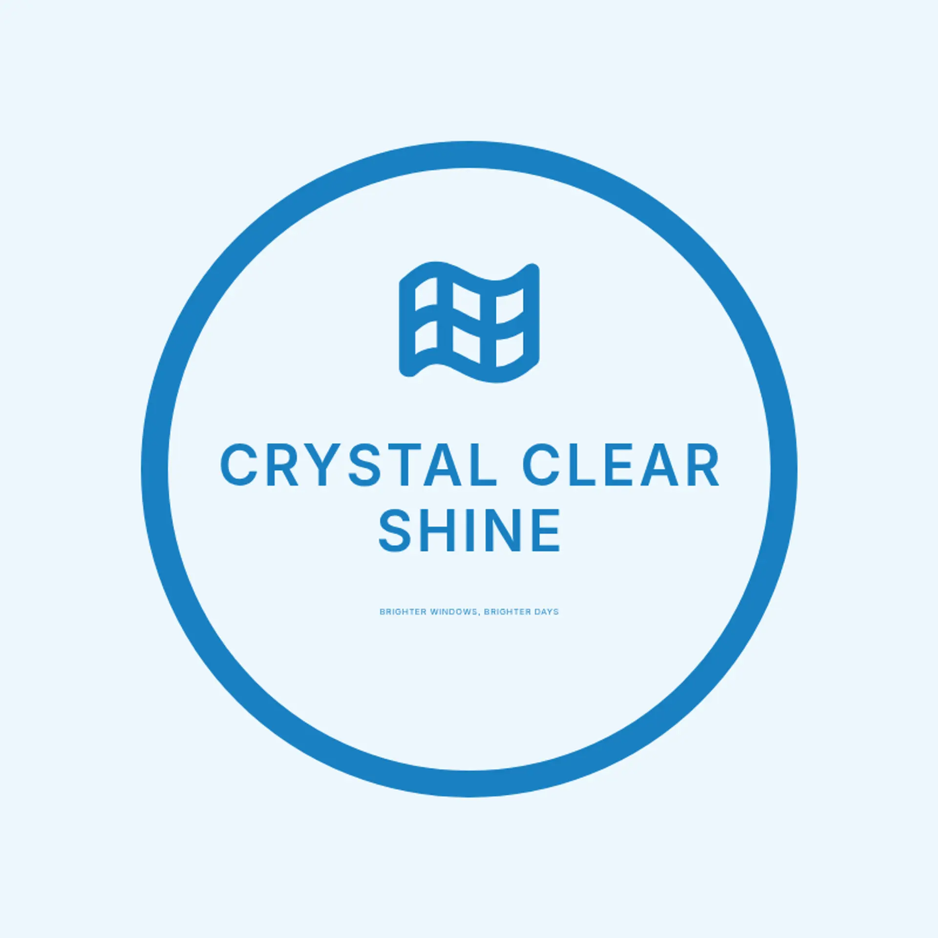 Crystal Clear Windows logo for window cleaning