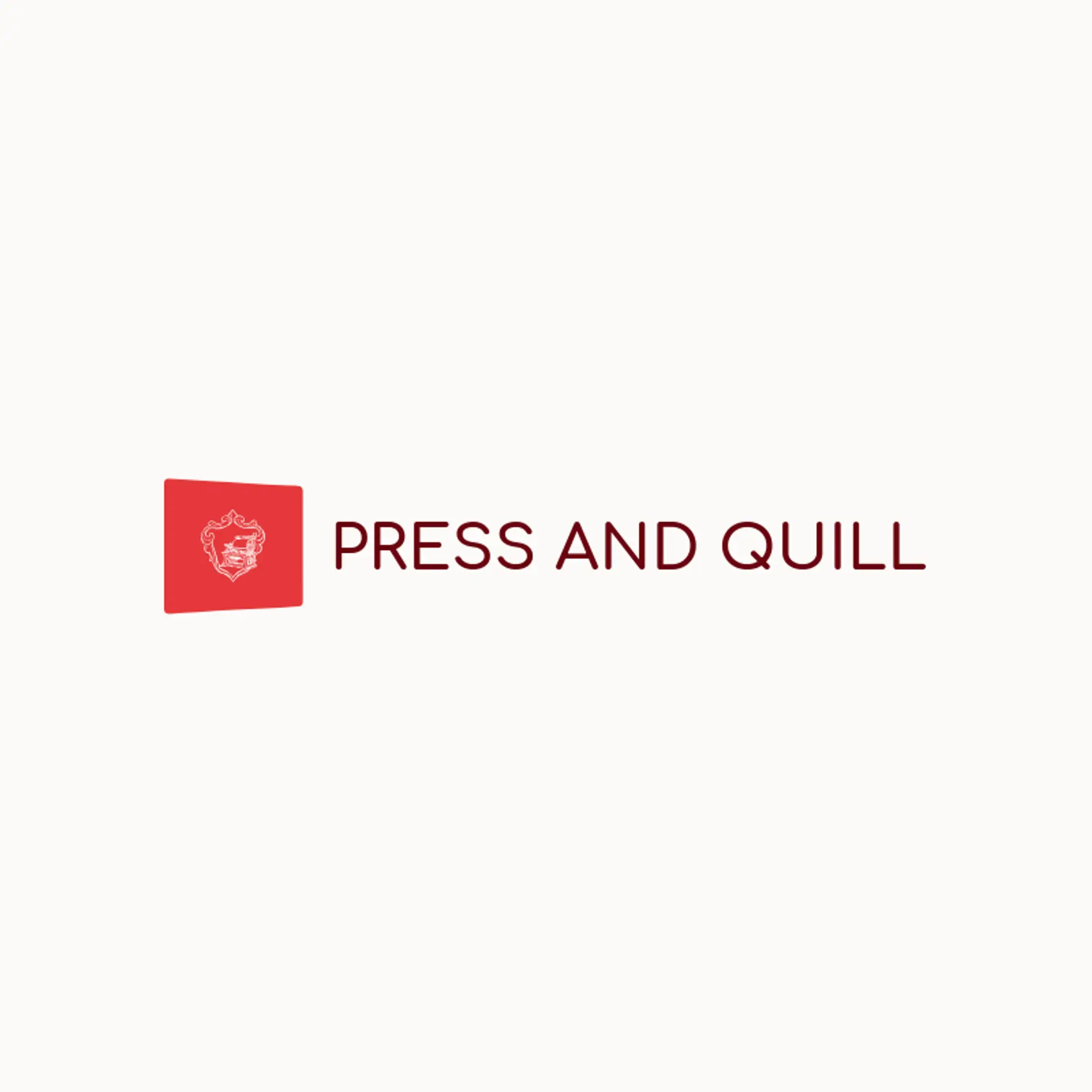 Press and Quill logo for printing press