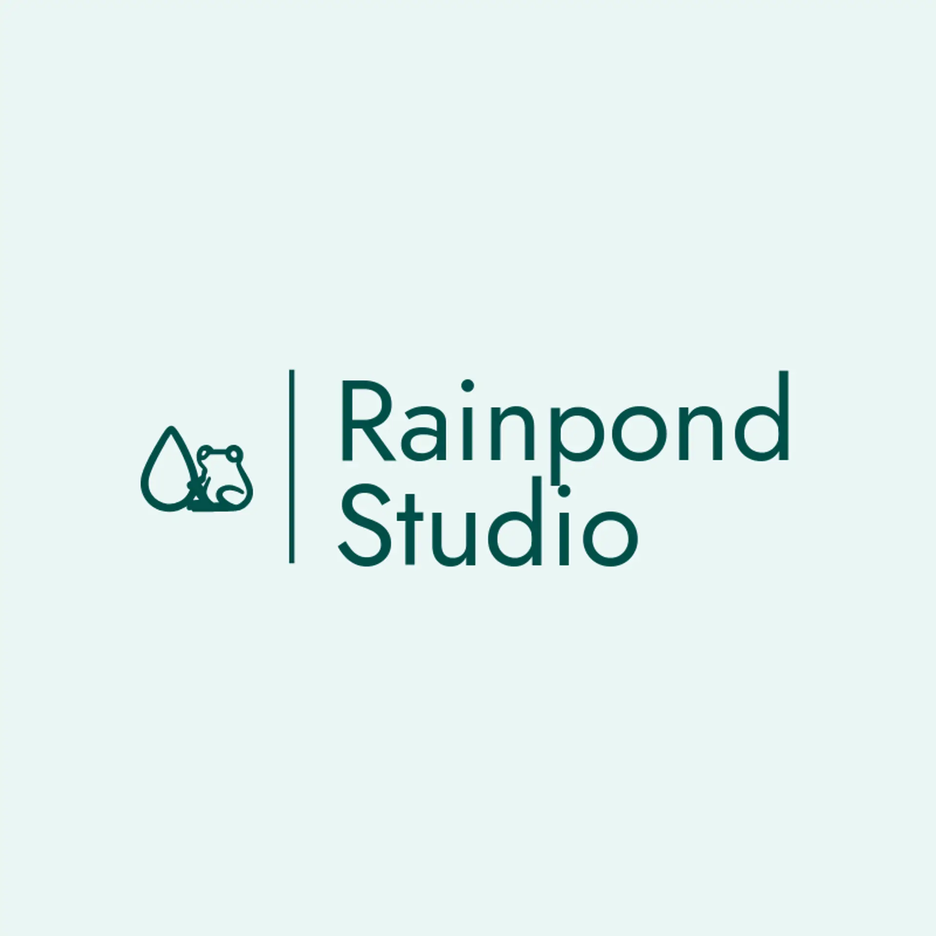 Rainpond Studio logo for frog