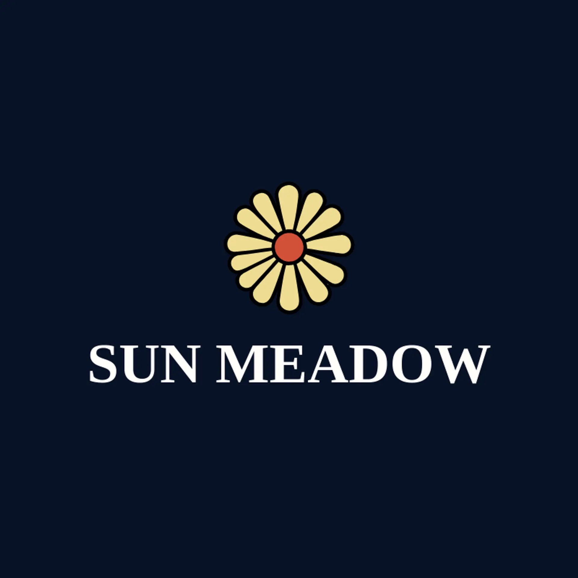 Sun Meadow logo for hippie