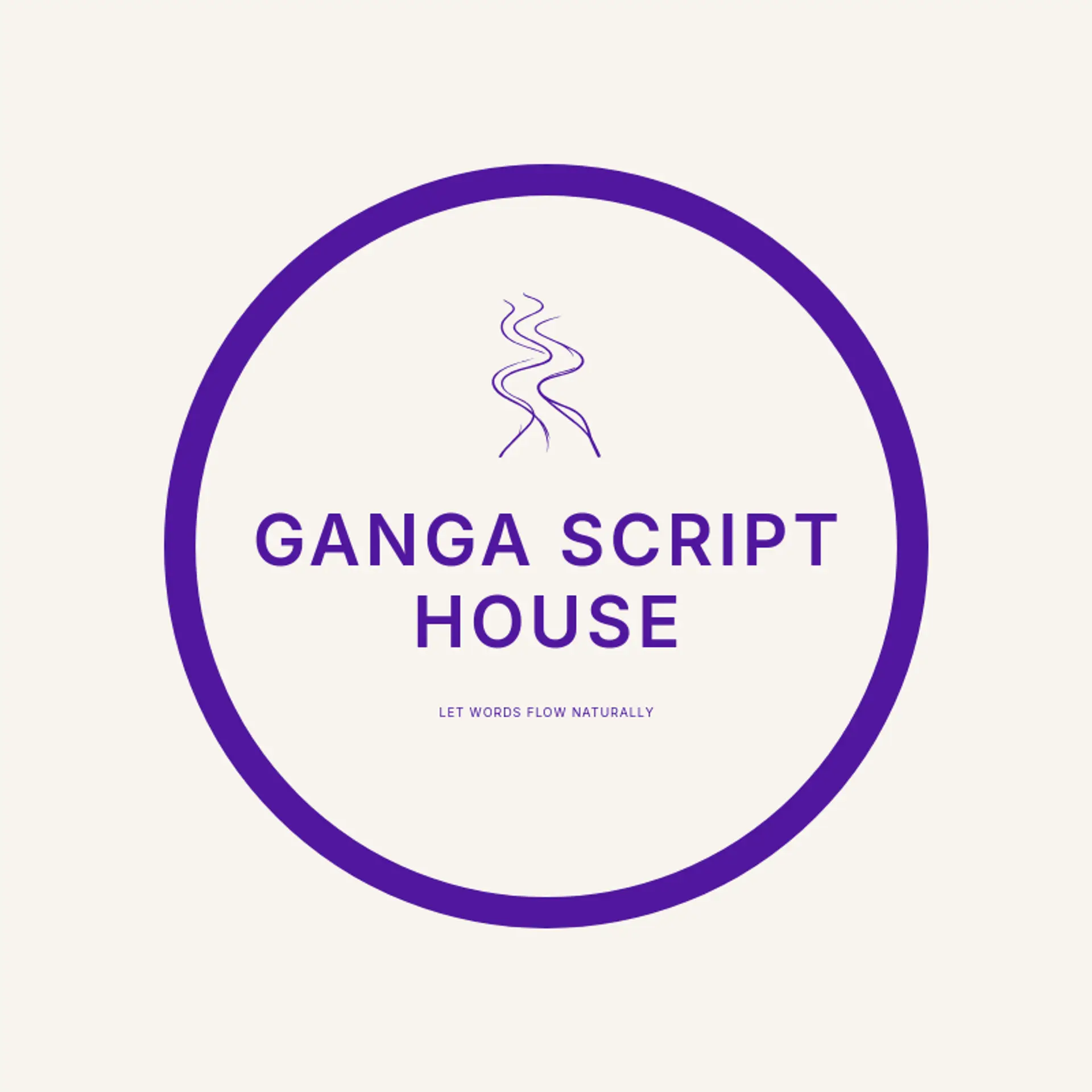 Ganga Script House logo for hindi