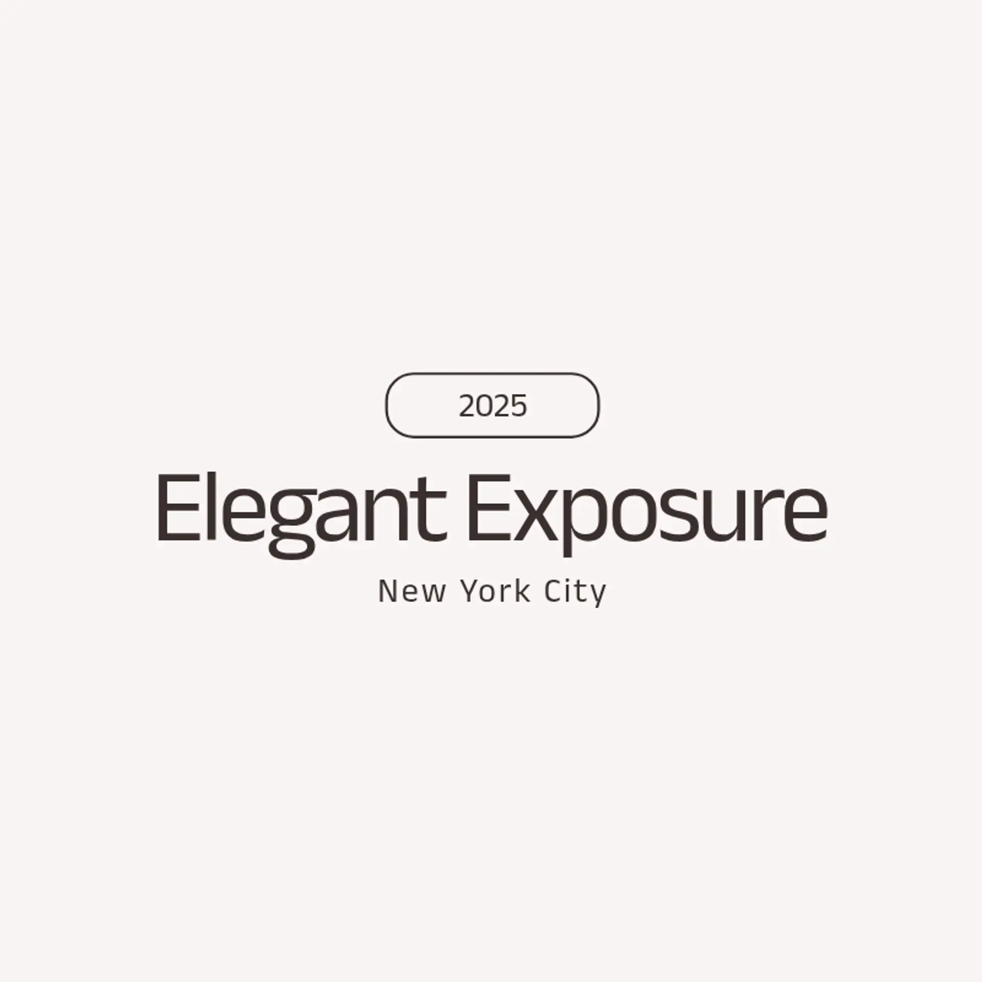 Elegant Exposure logo for fashion show