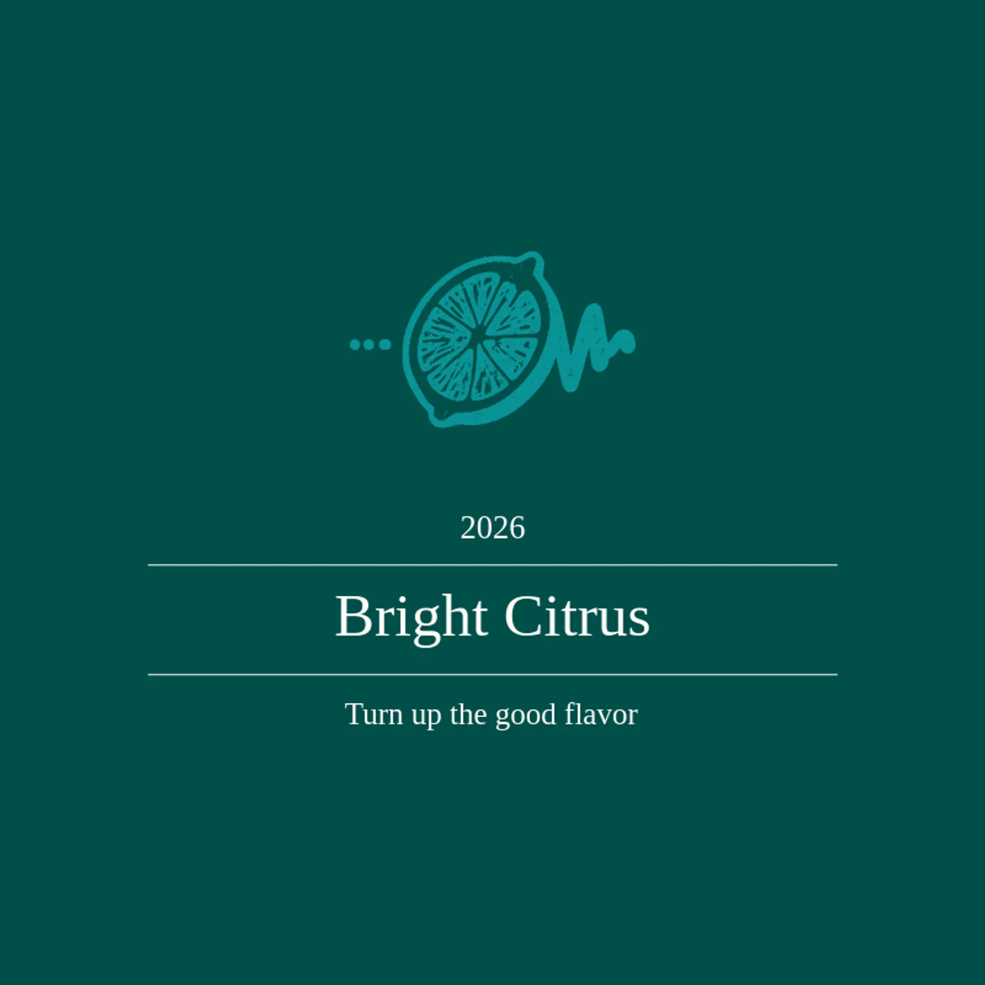 Bright Citrus logo for lemon