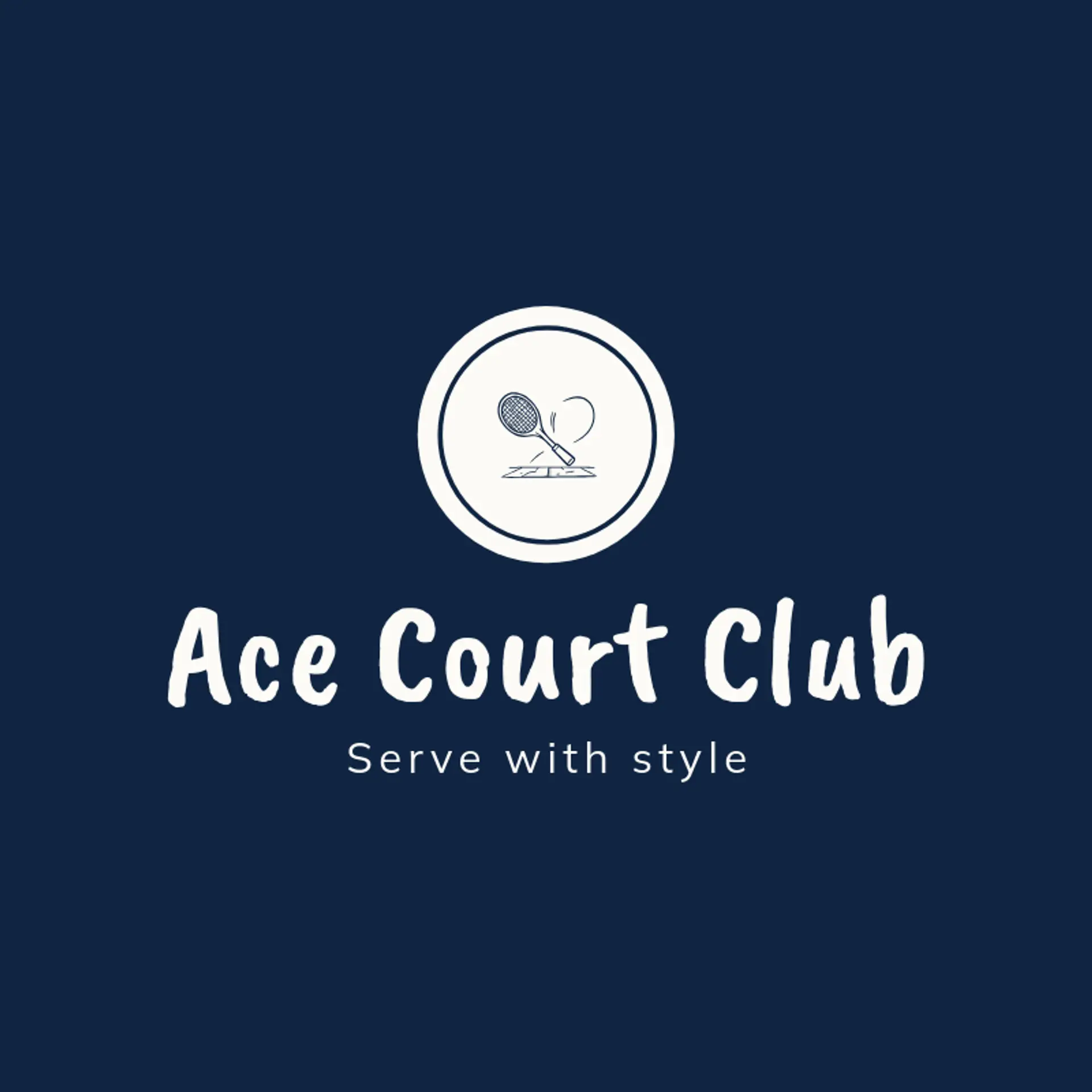 Ace Court Club logo for court