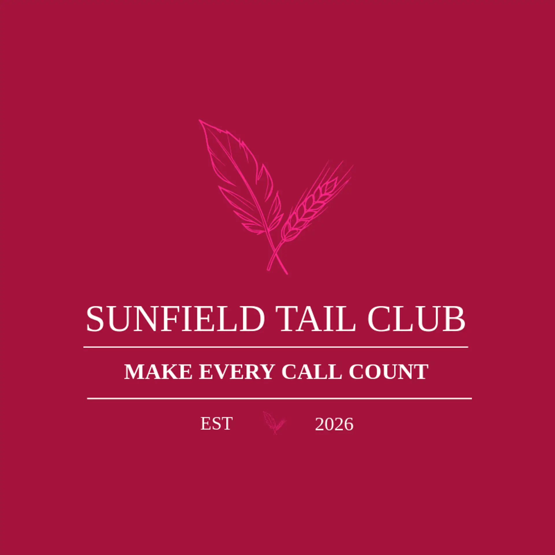Sunfield Tail Club logo for rooster