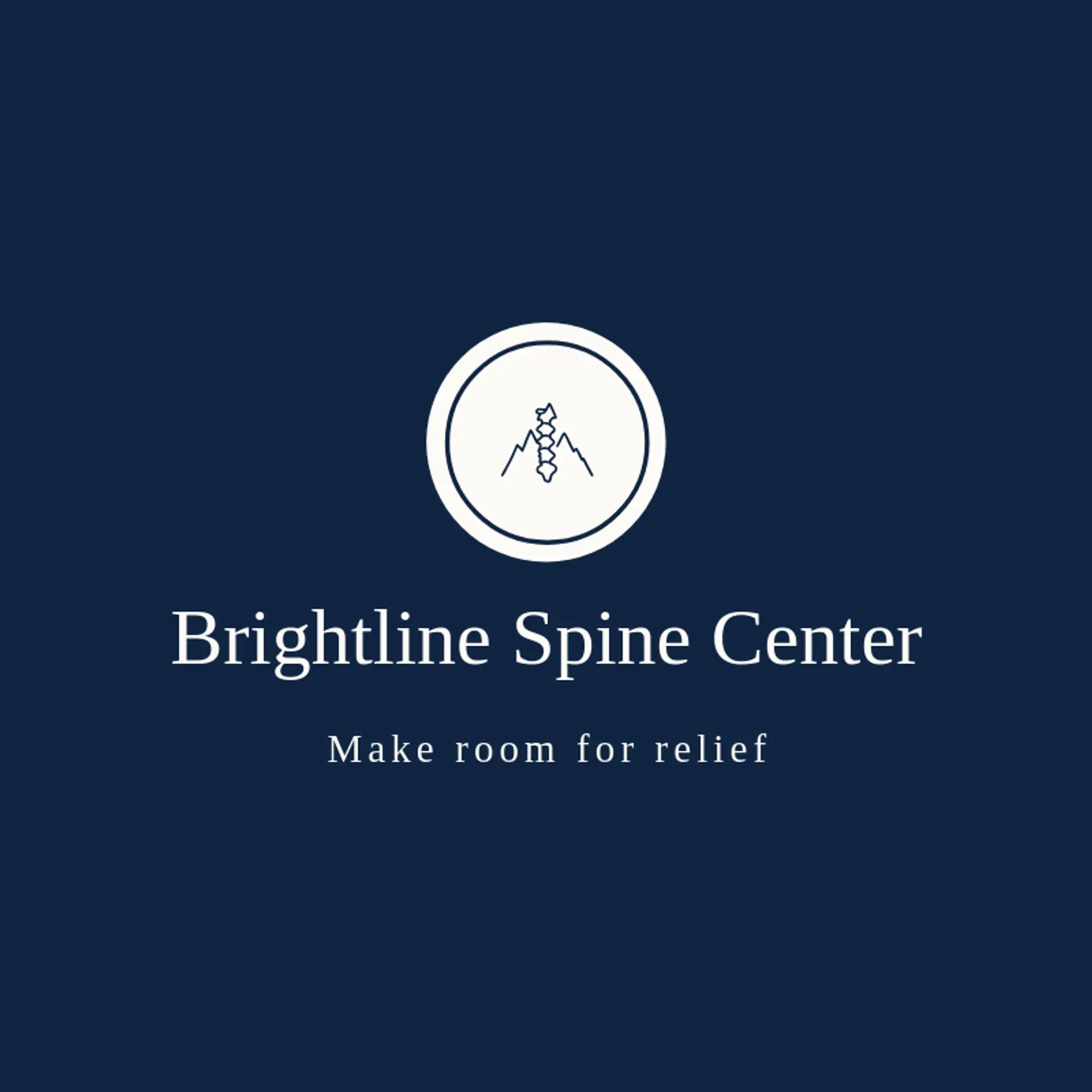 Brightline Spine Center logo for chiropractic