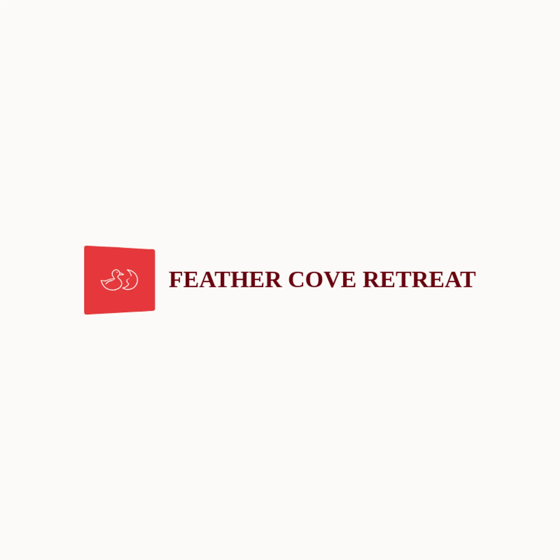 Feather Cove Retreat logo for duck