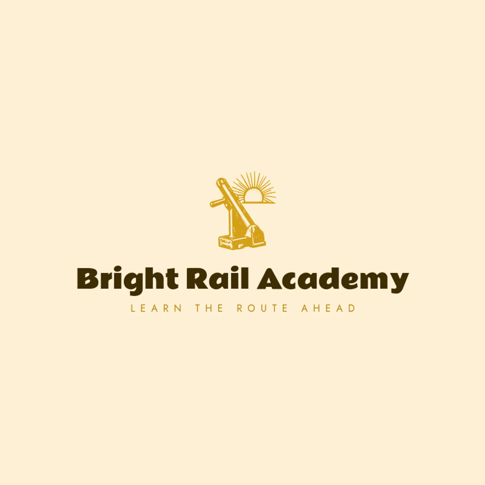 Bright Rail Academy logo for railway