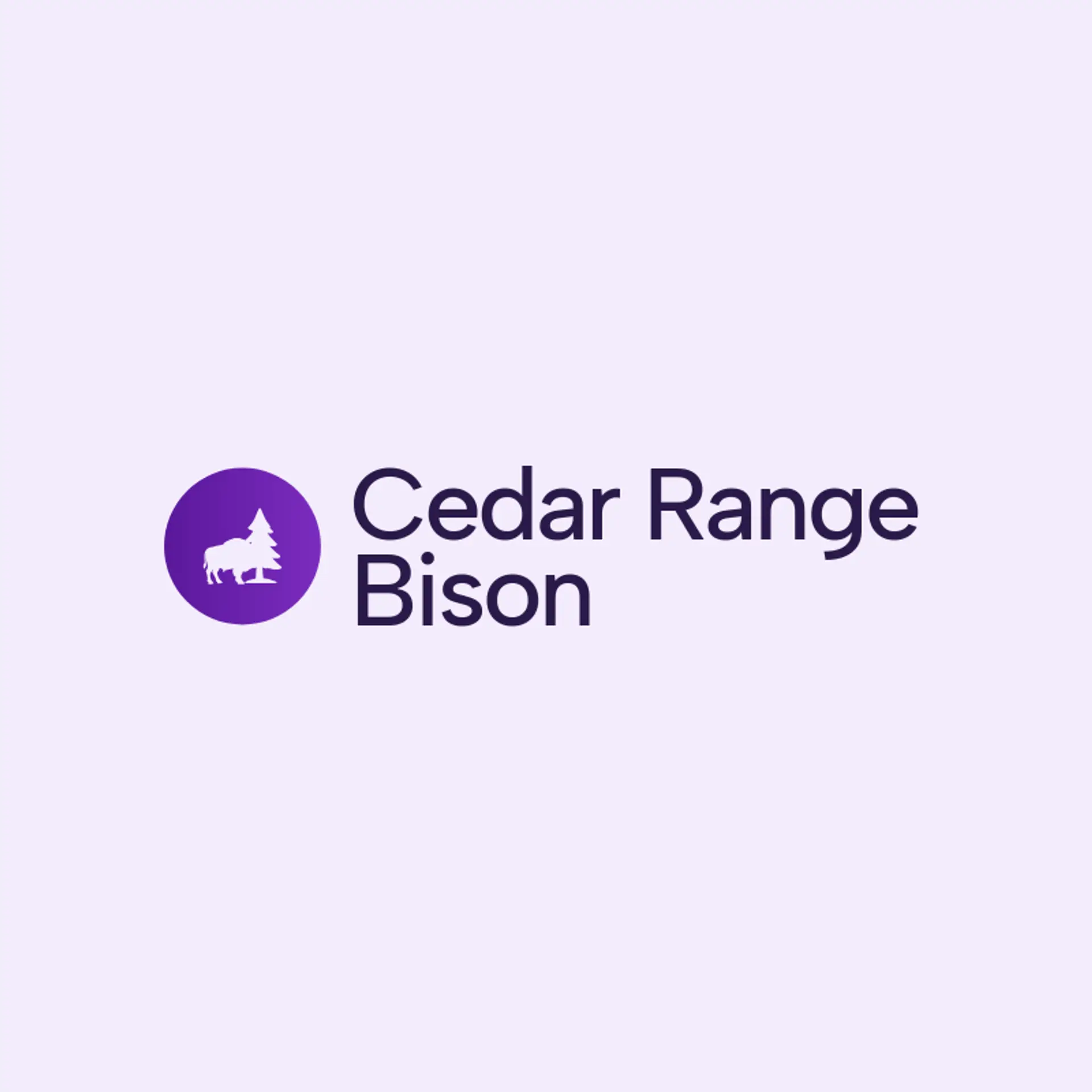 Cedar Range Bison logo for bison