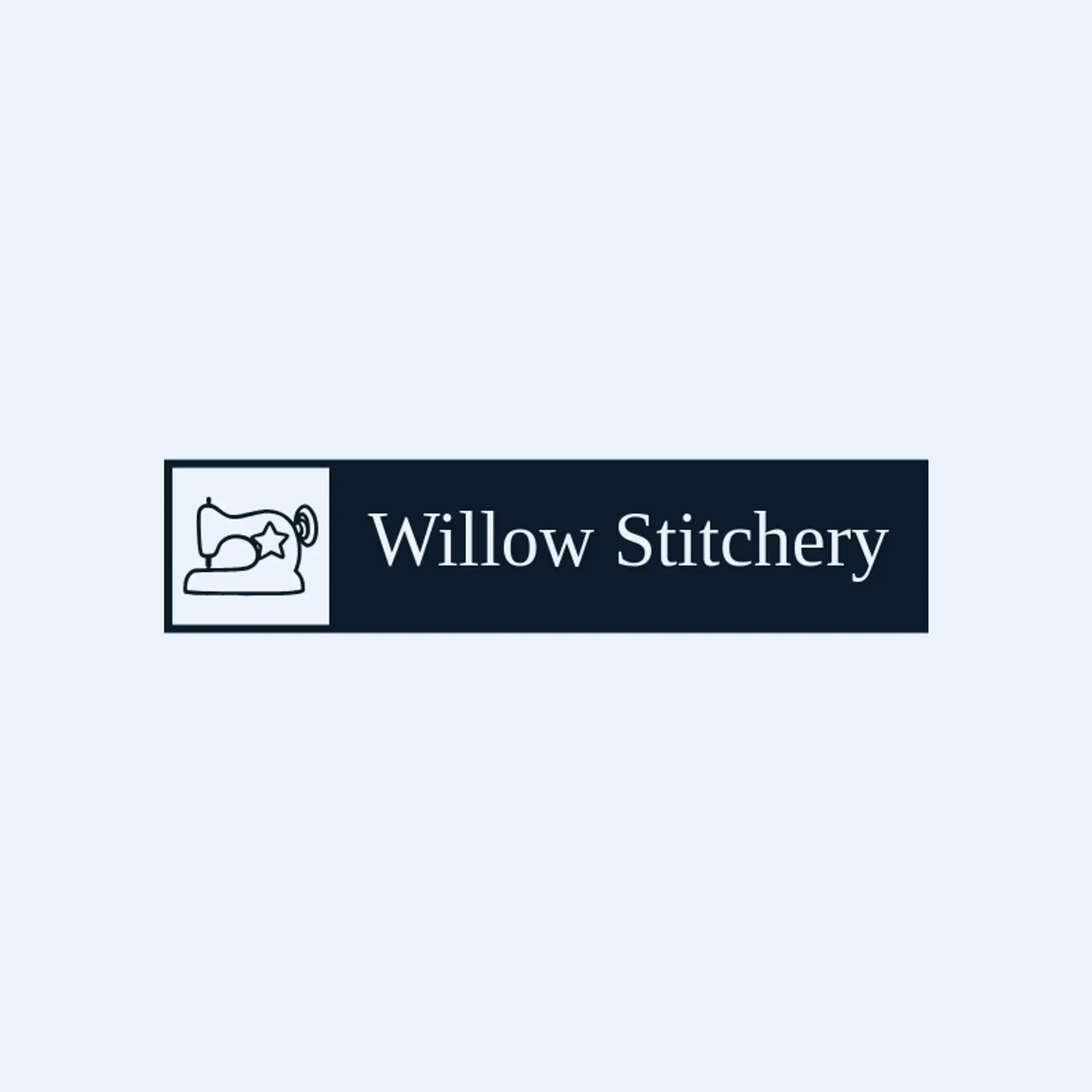 Willow Stitchery logo for clothing store