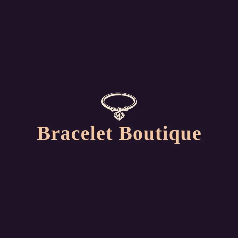 The bracelet business name Bracelet Boutique as a branded logo with a single color icon