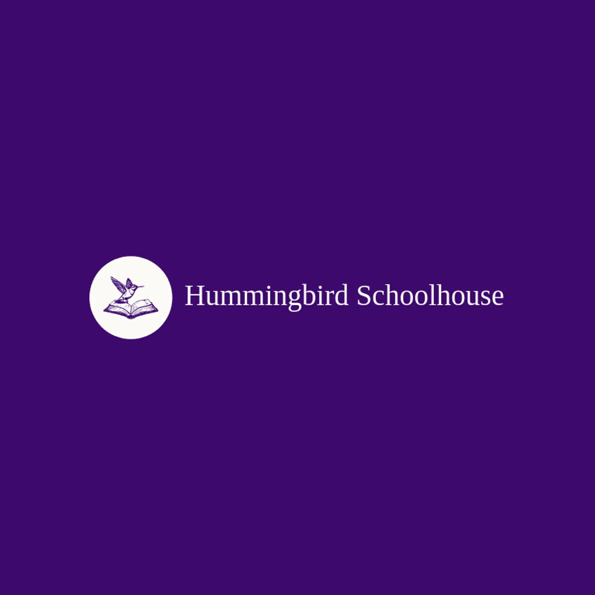 Hummingbird Schoolhouse logo for teaching