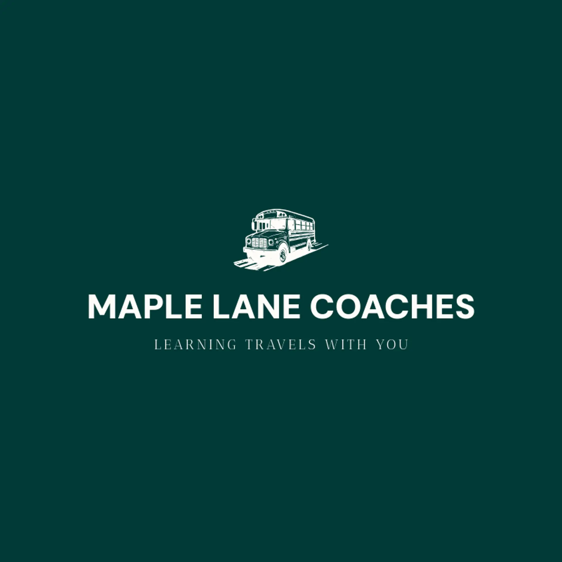 Maple Lane Coaches logo for school bus