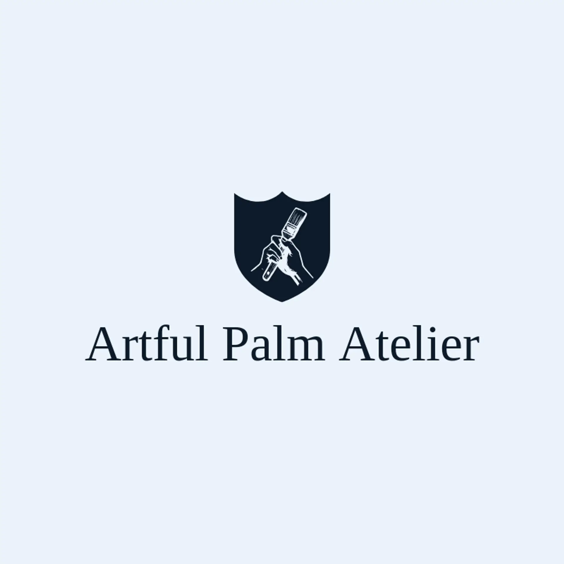 Artful Palm Atelier logo for hands