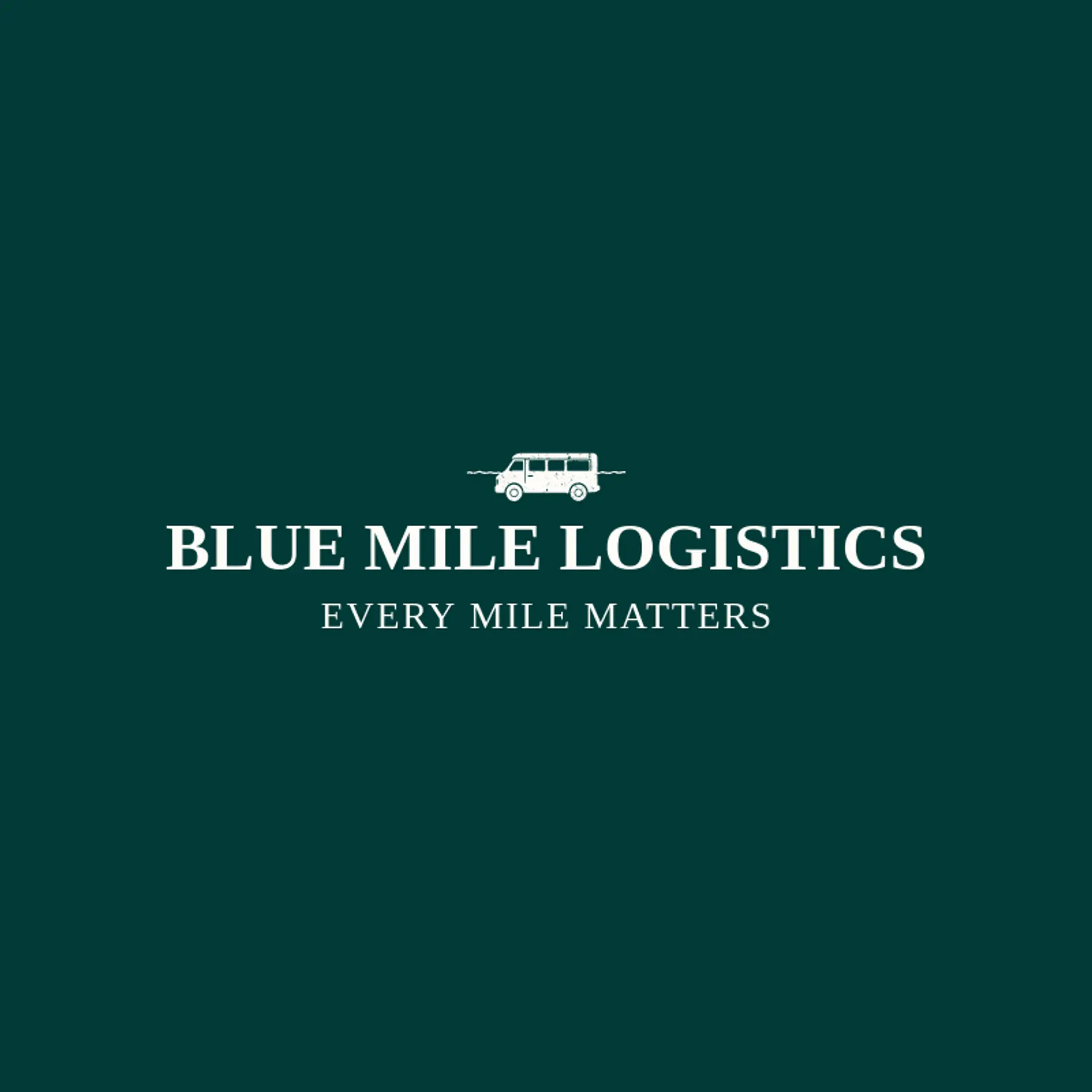 Blue Mile Logistics logo for transportation
