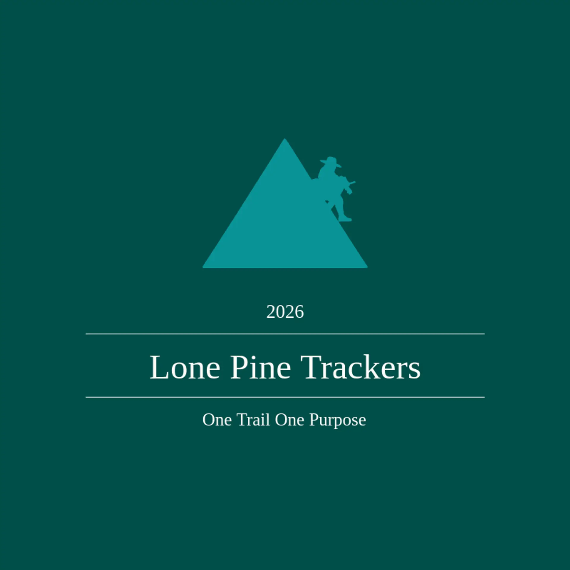Lone Pine Trackers logo for hunter