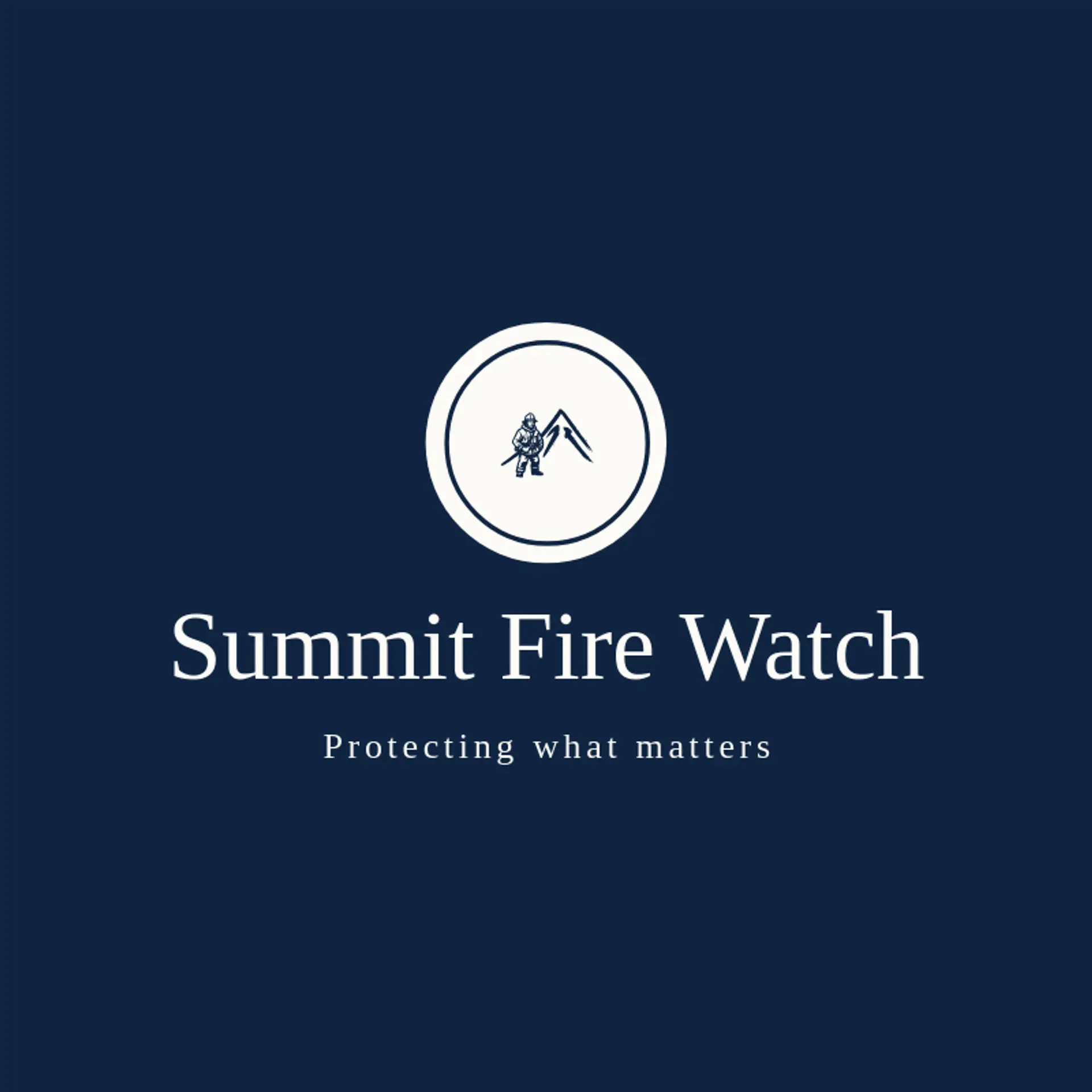 Summit Fire Watch logo for fireman