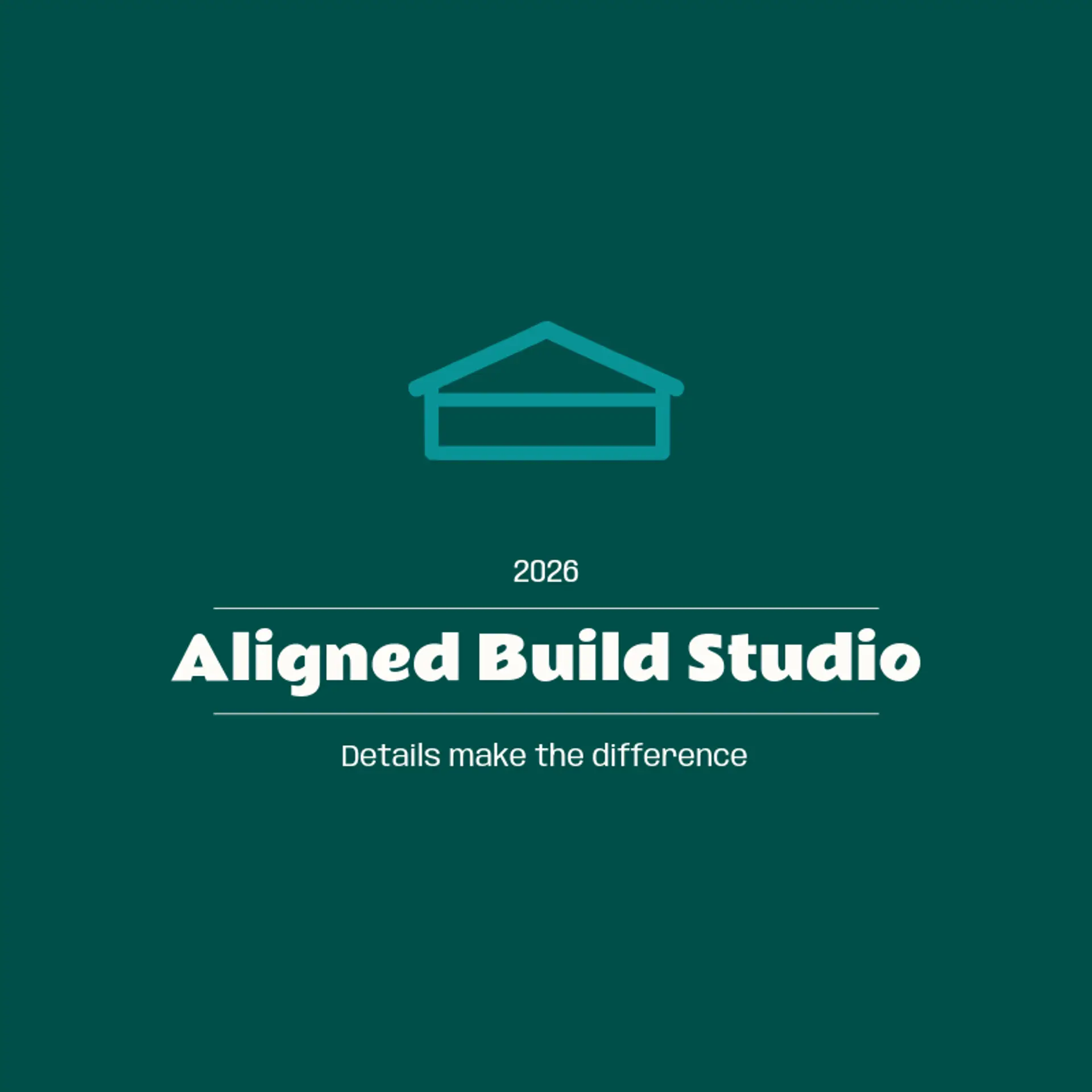 Aligned Build Studio logo for build