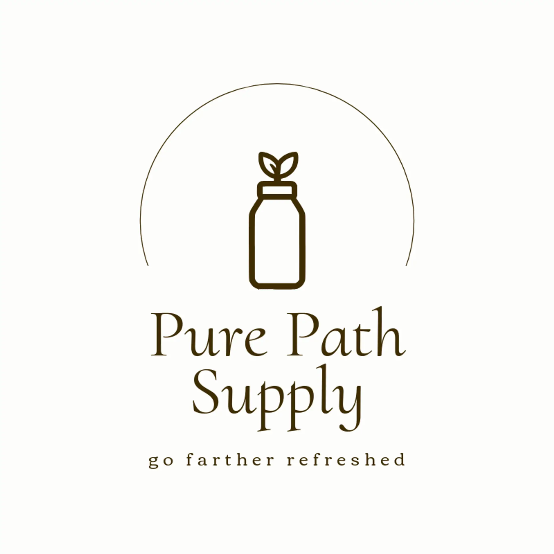 Pure Path Supply logo for water bottle