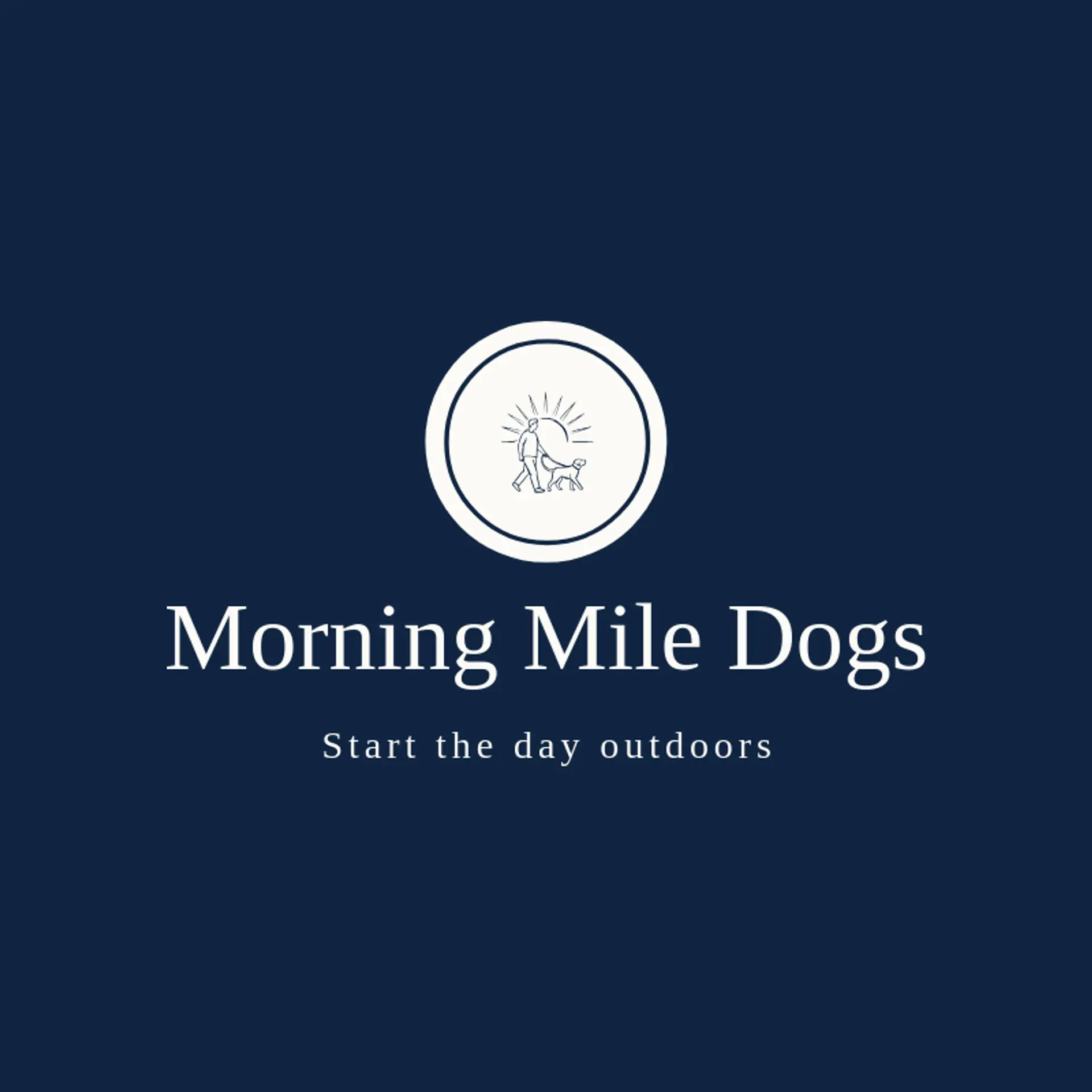 Morning Mile Dogs logo for dog walking