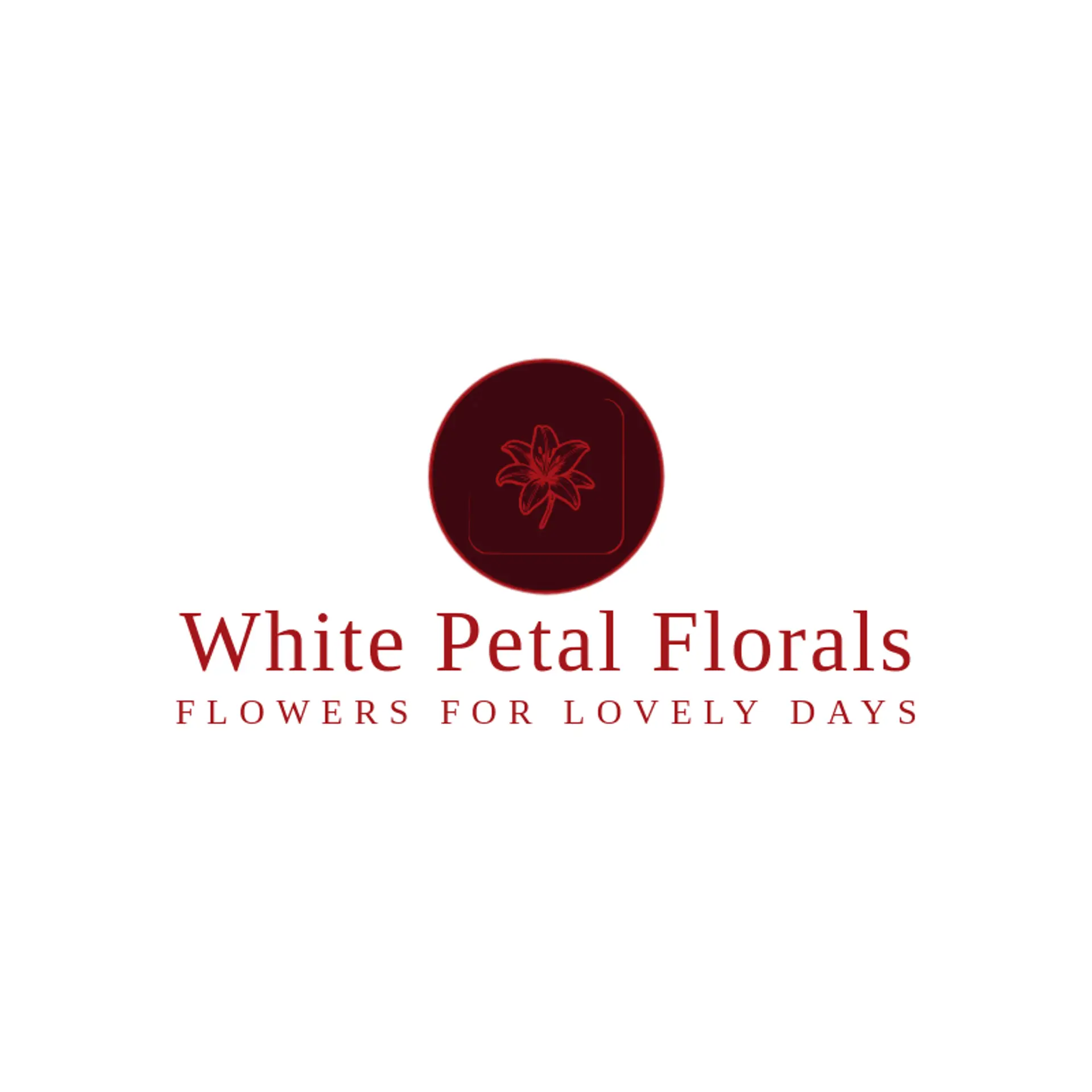 White Petal Florals logo for lily