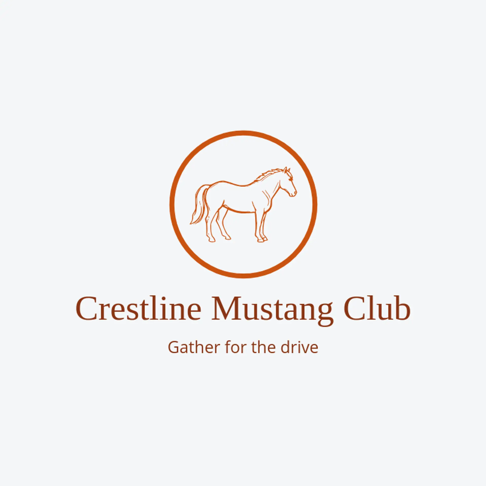 Crestline Mustang Club logo for mustang