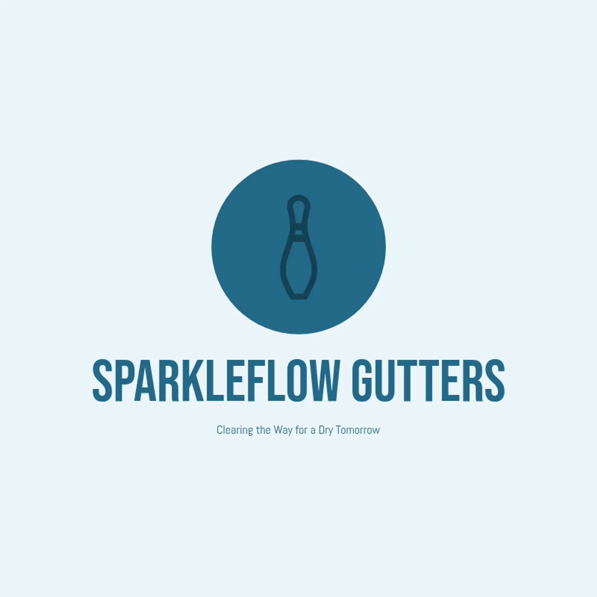 SparkleFlow Gutters logo for gutter cleaning