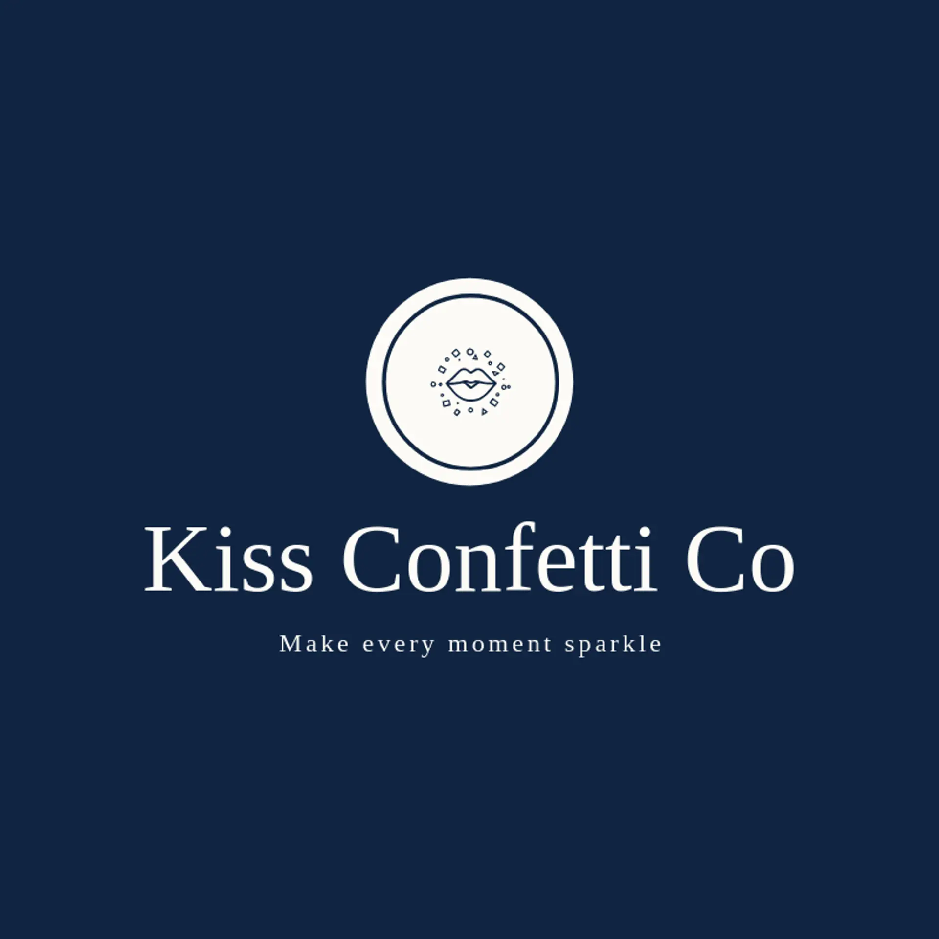 Kiss Confetti Co logo for kiss