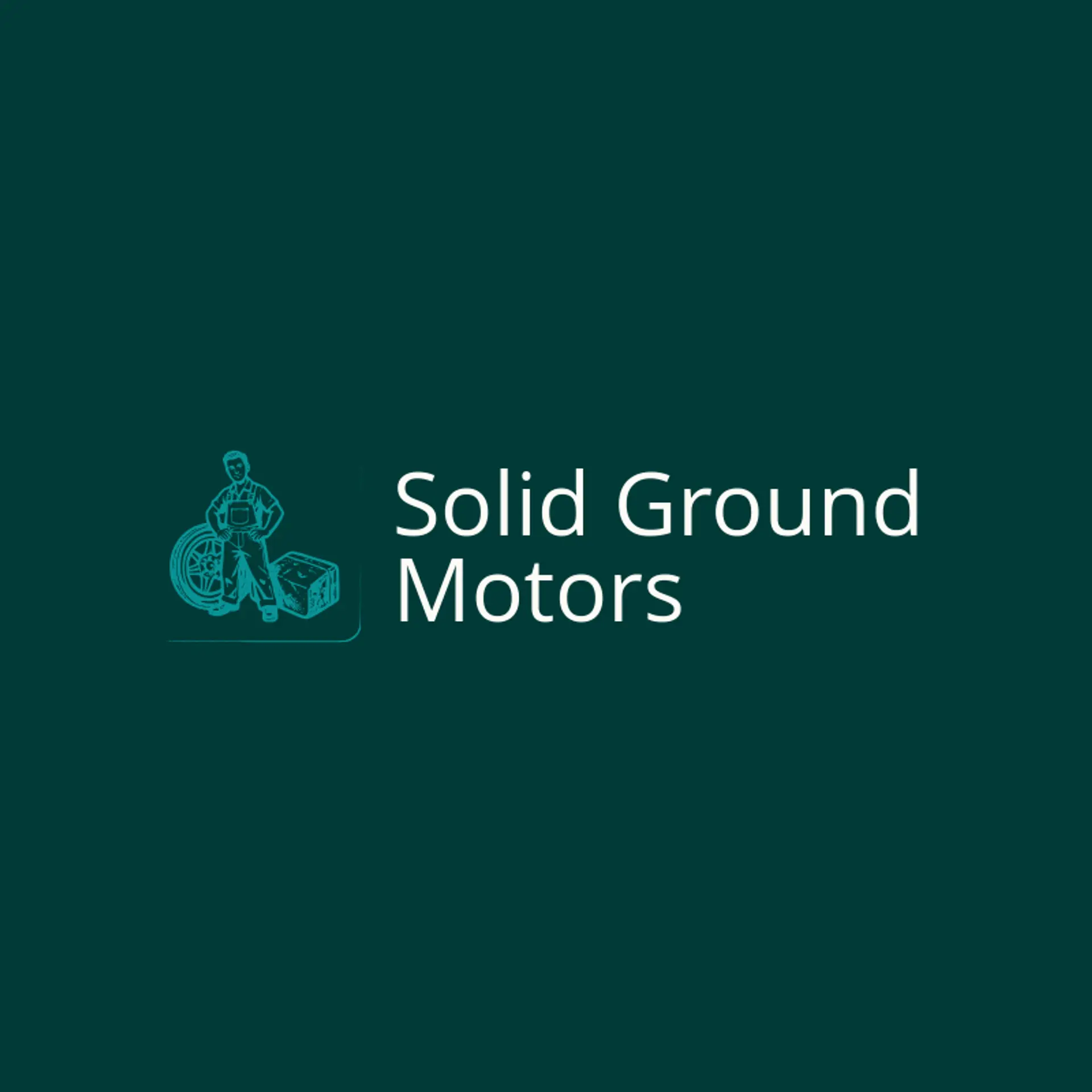 Solid Ground Motors logo for car mechanic