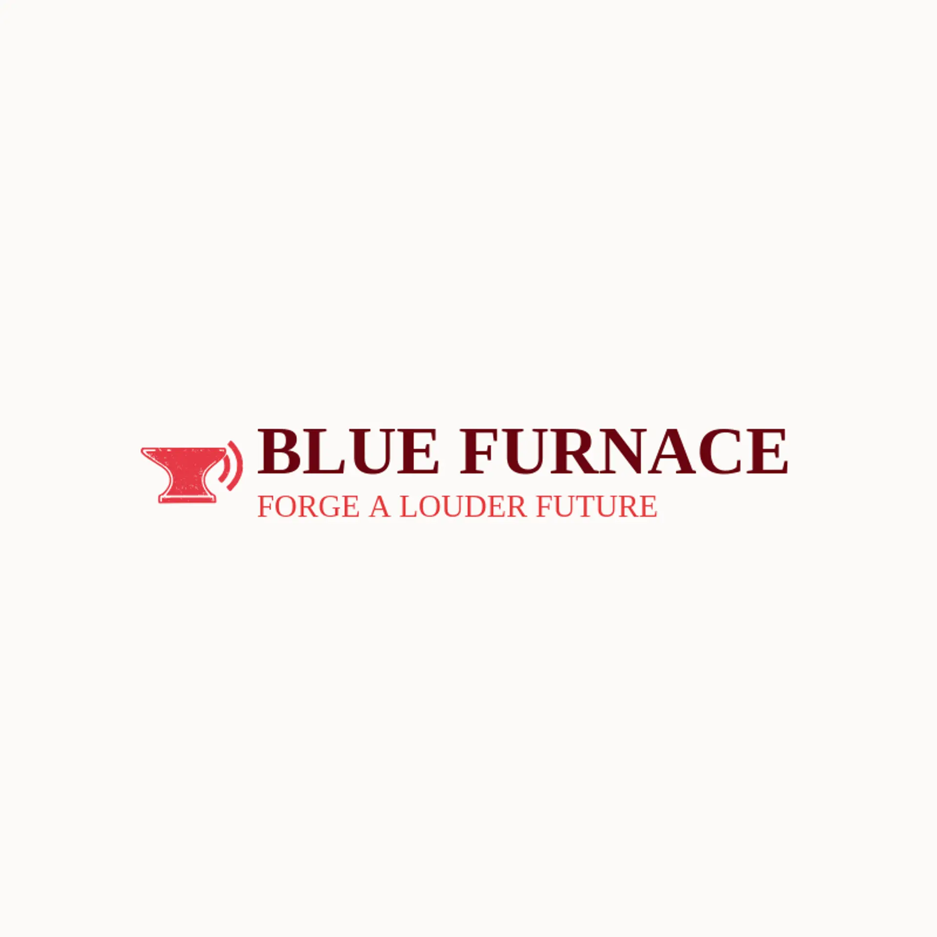 Blue Furnace logo for rock music