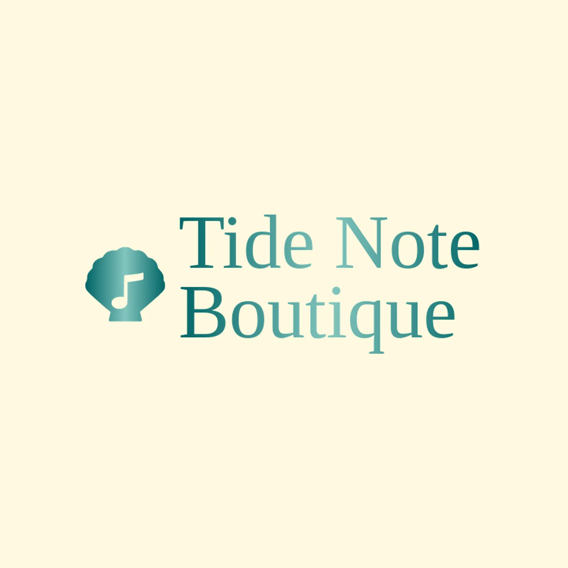 Tide Note Boutique logo for shell