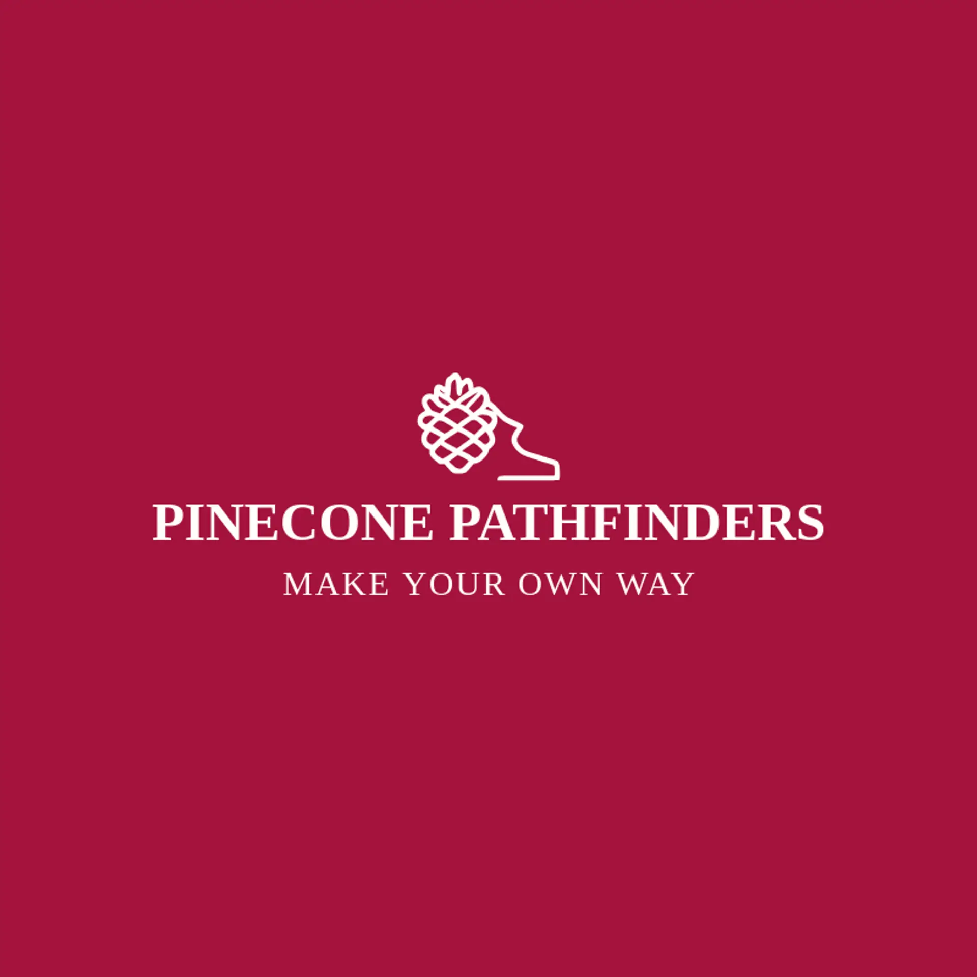 Pinecone Pathfinders logo for trail
