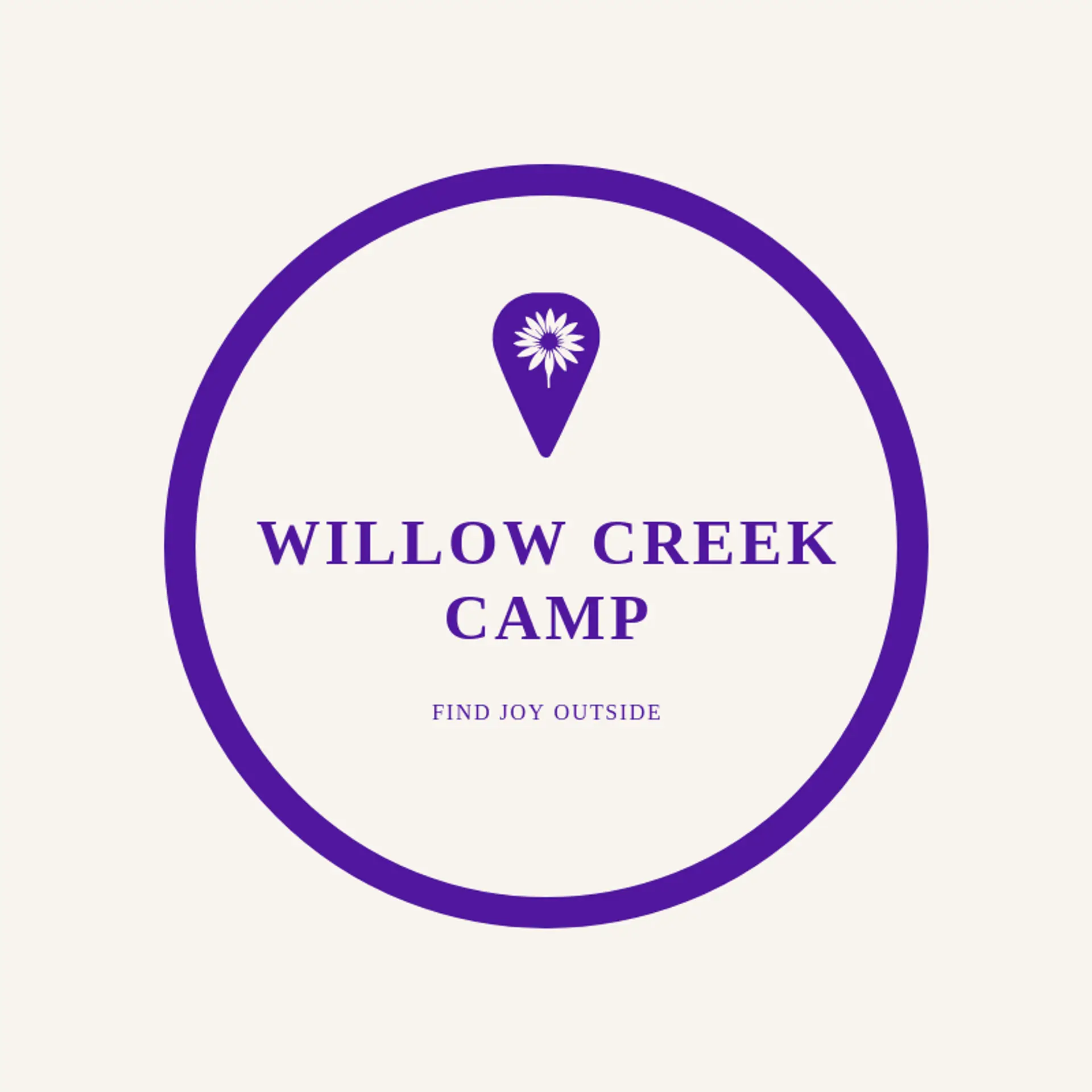 Willow Creek Camp logo for camp