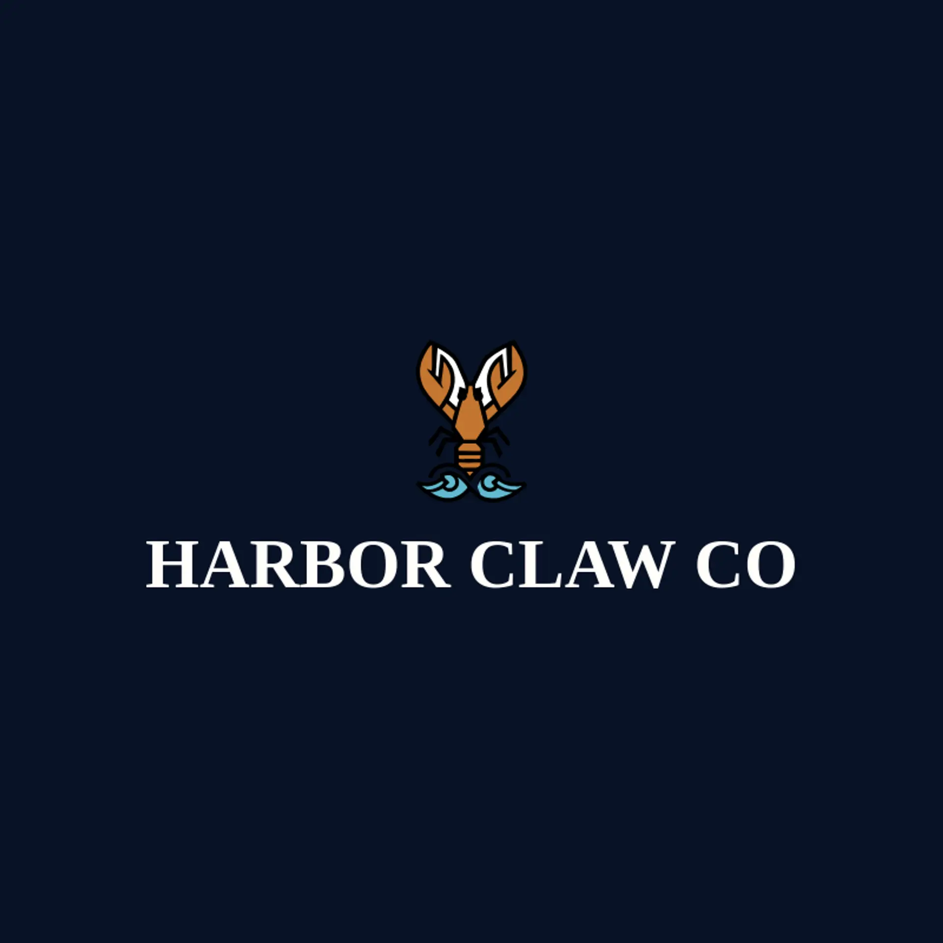Harbor Claw Co logo for lobster