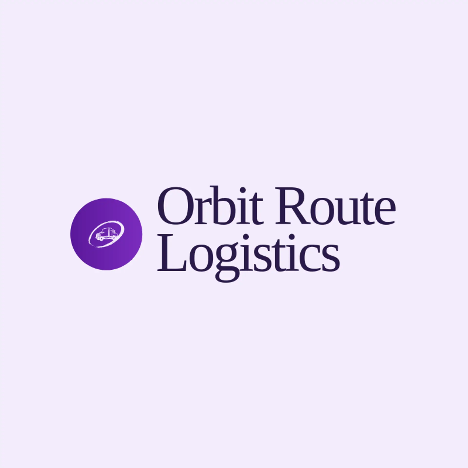 Orbit Route Logistics logo for trucking company
