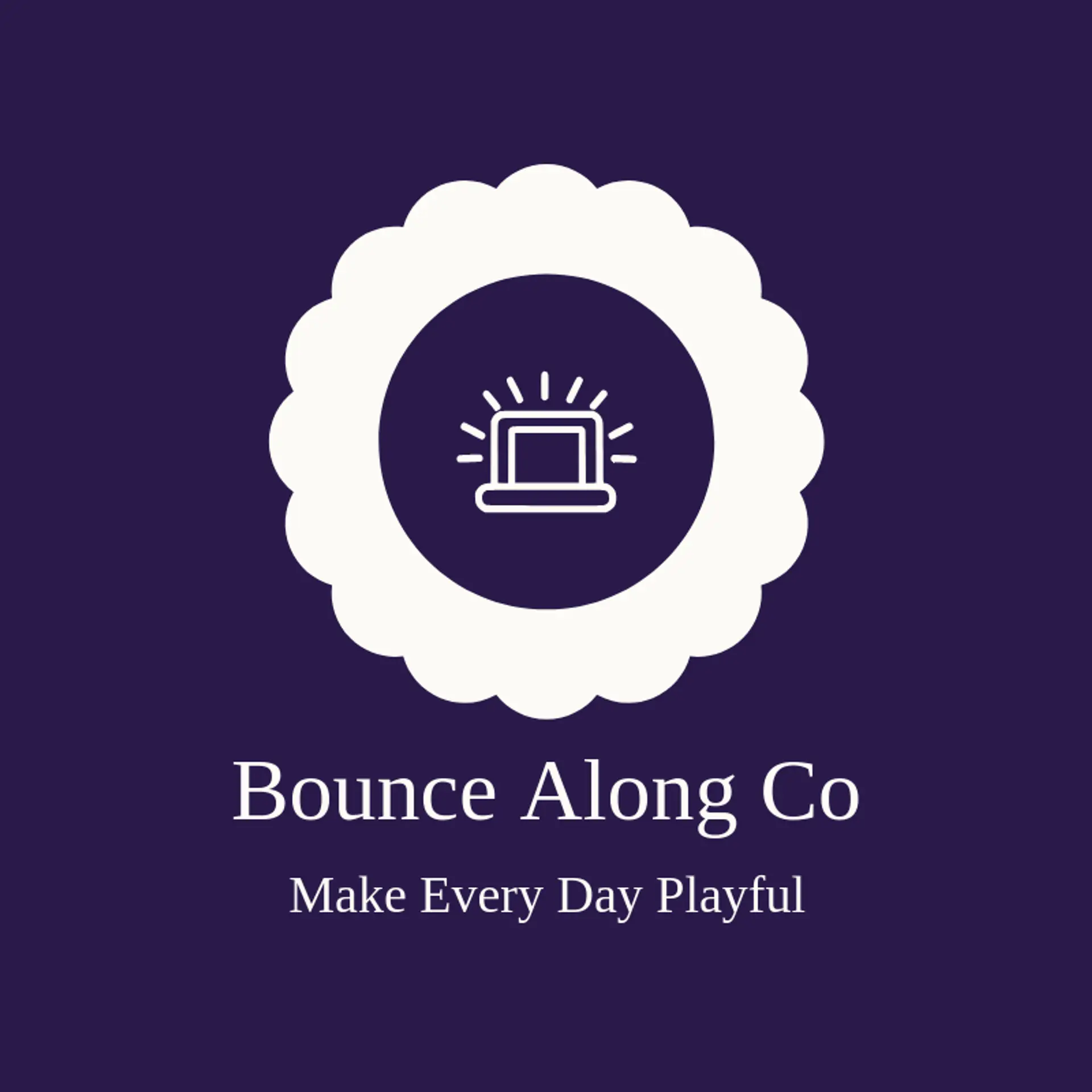 Bounce Along Co logo for inflatable