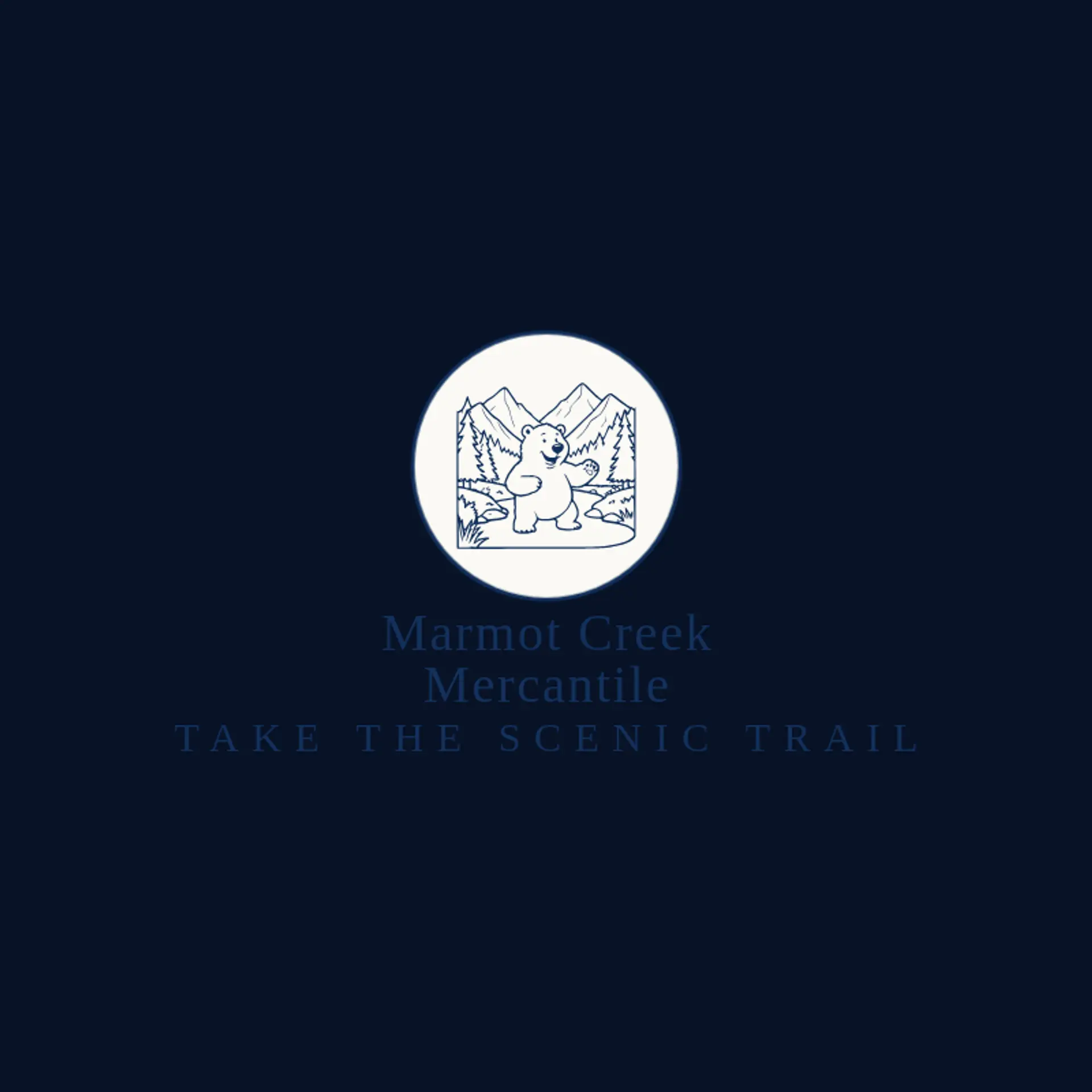 Marmot Creek Mercantile logo for grizzly bear