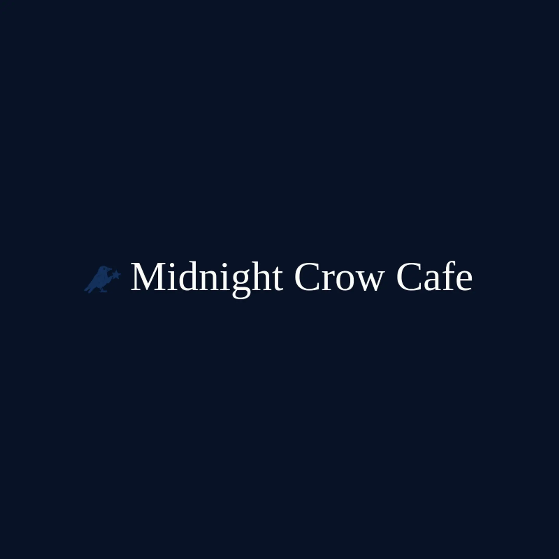 Midnight Crow Cafe logo for crow